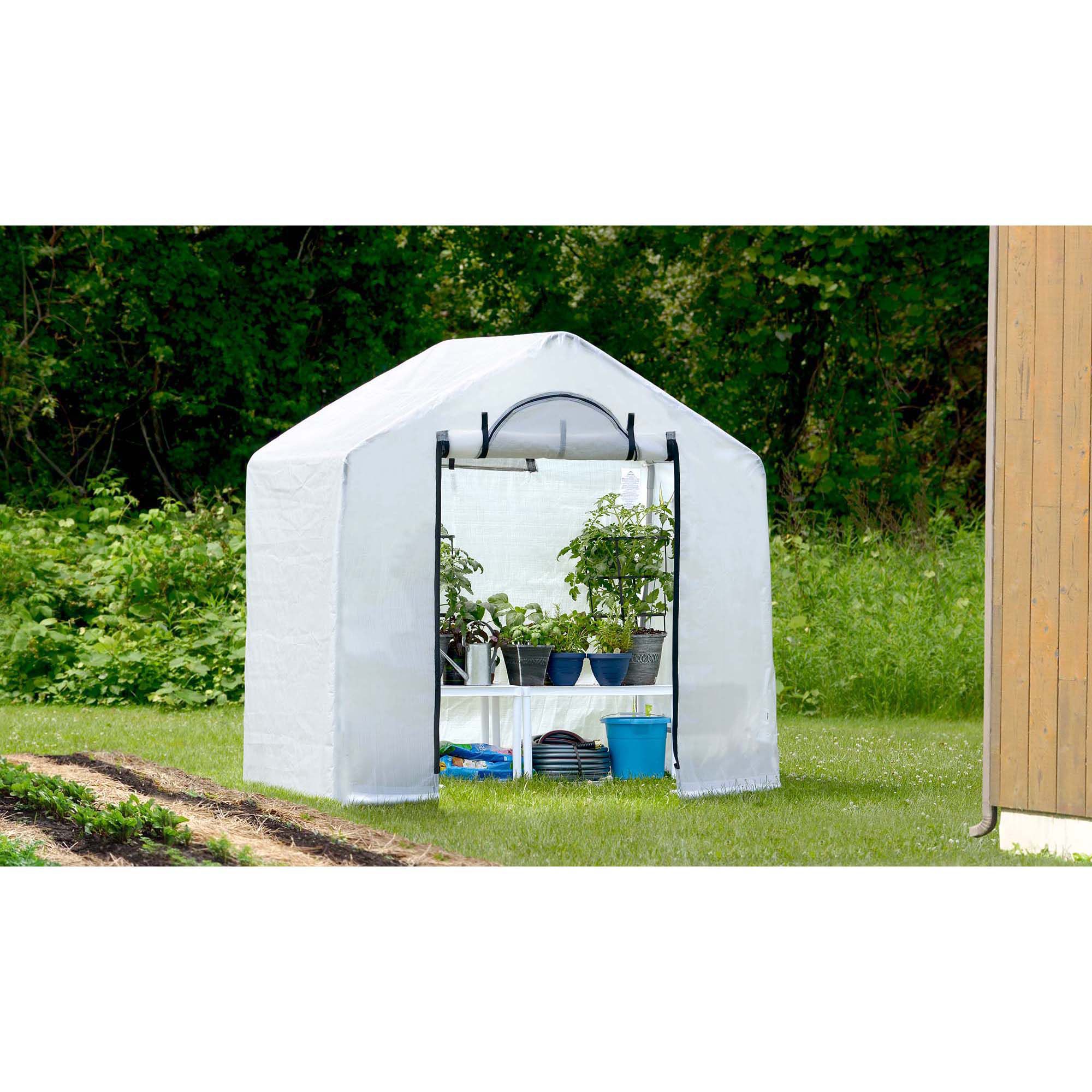 Grow IT 6' x 4' x 6' Steel/PVC Greenhouse BJs Wholesale Club