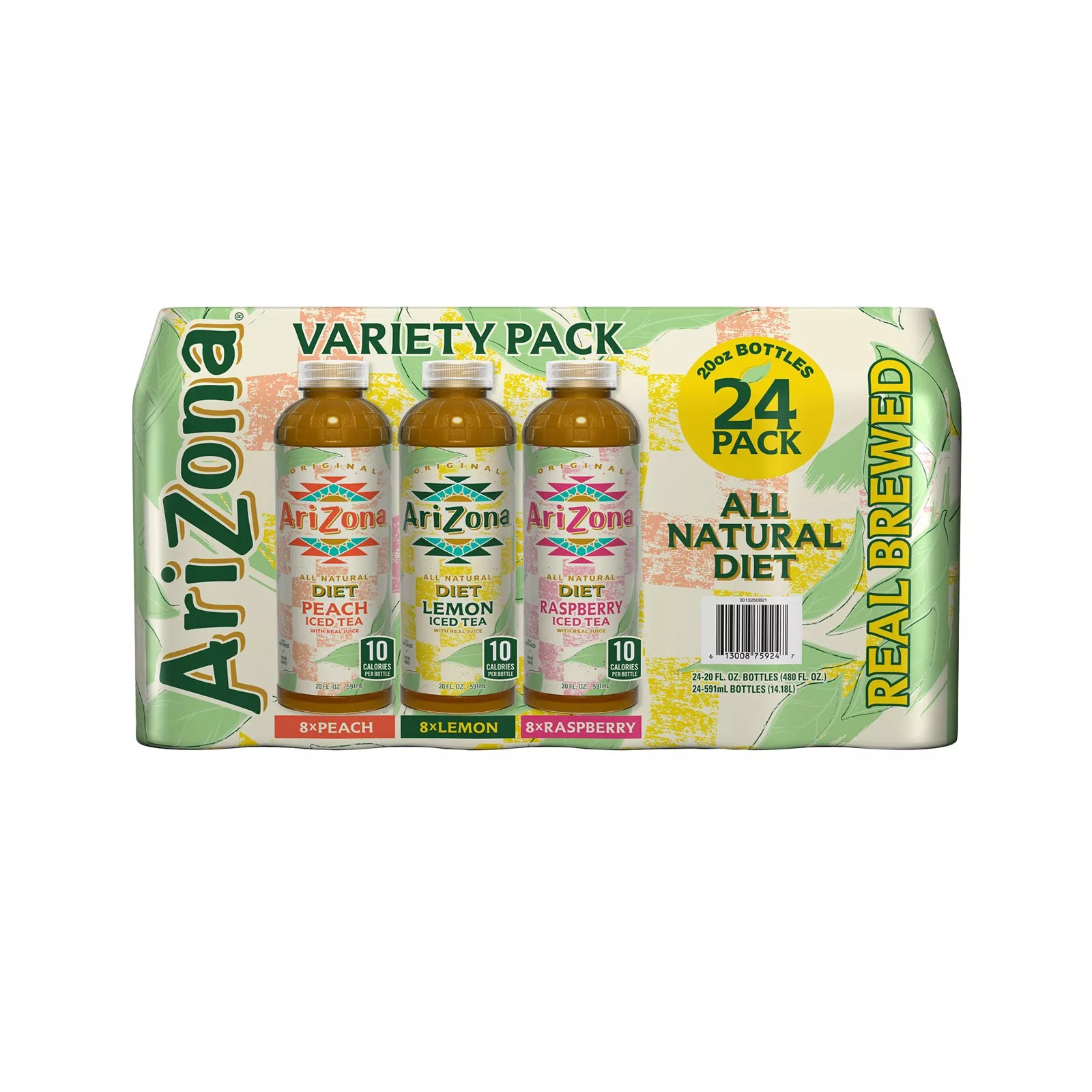 Arizona Beverage Diet Variety Tea, 20 oz. BJs WholeSale Club