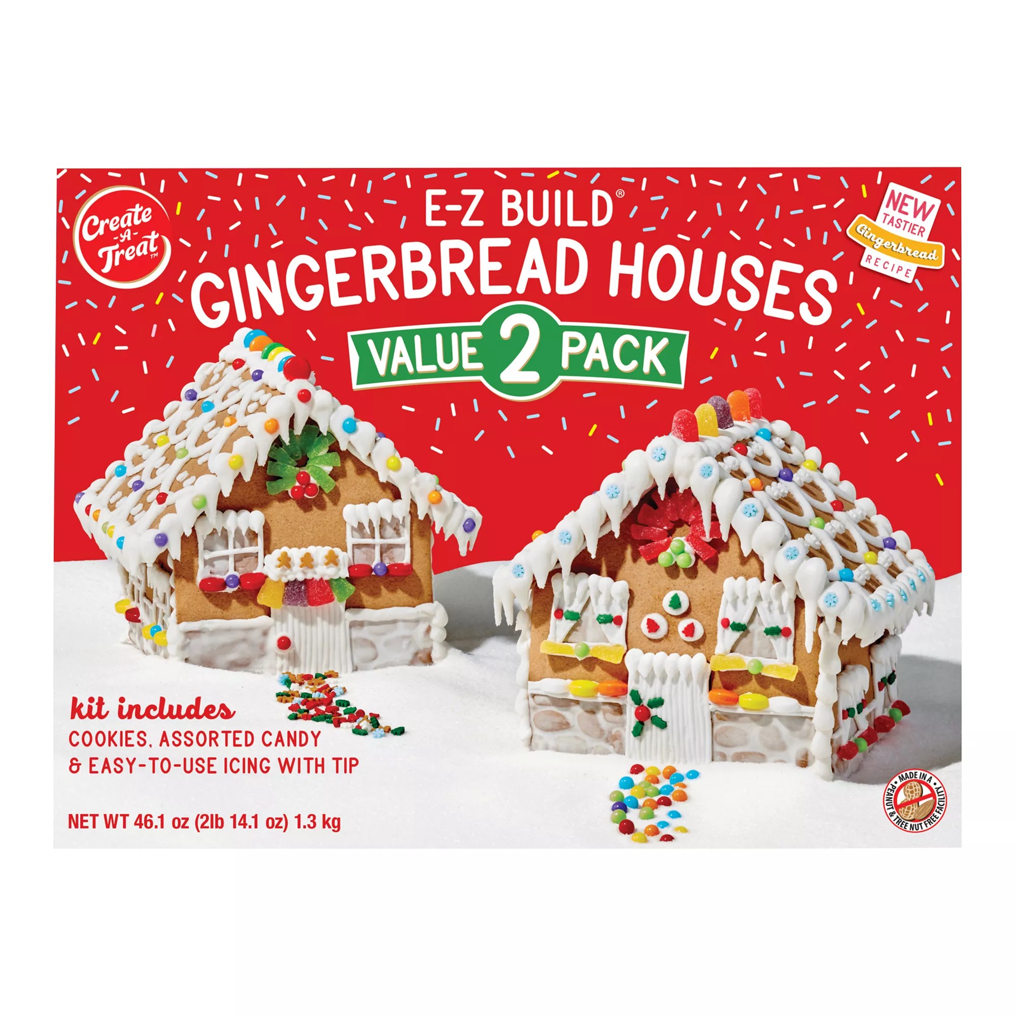 CreateATreat Easy Build Gingerbread Houses, 2 pk. BJ's Wholesale Club