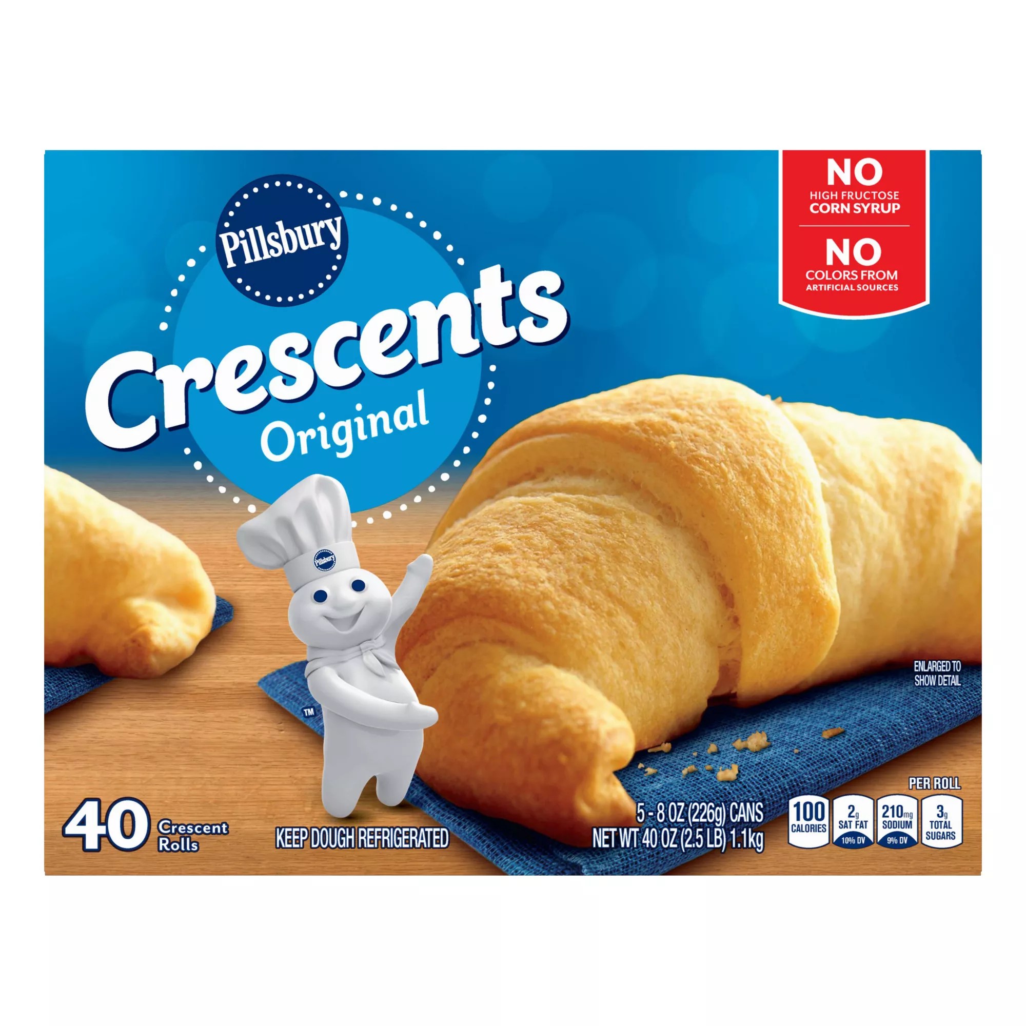 Pillsbury Original Crescent Rolls, 5 pk./ 8 oz. BJ's Wholesale Club