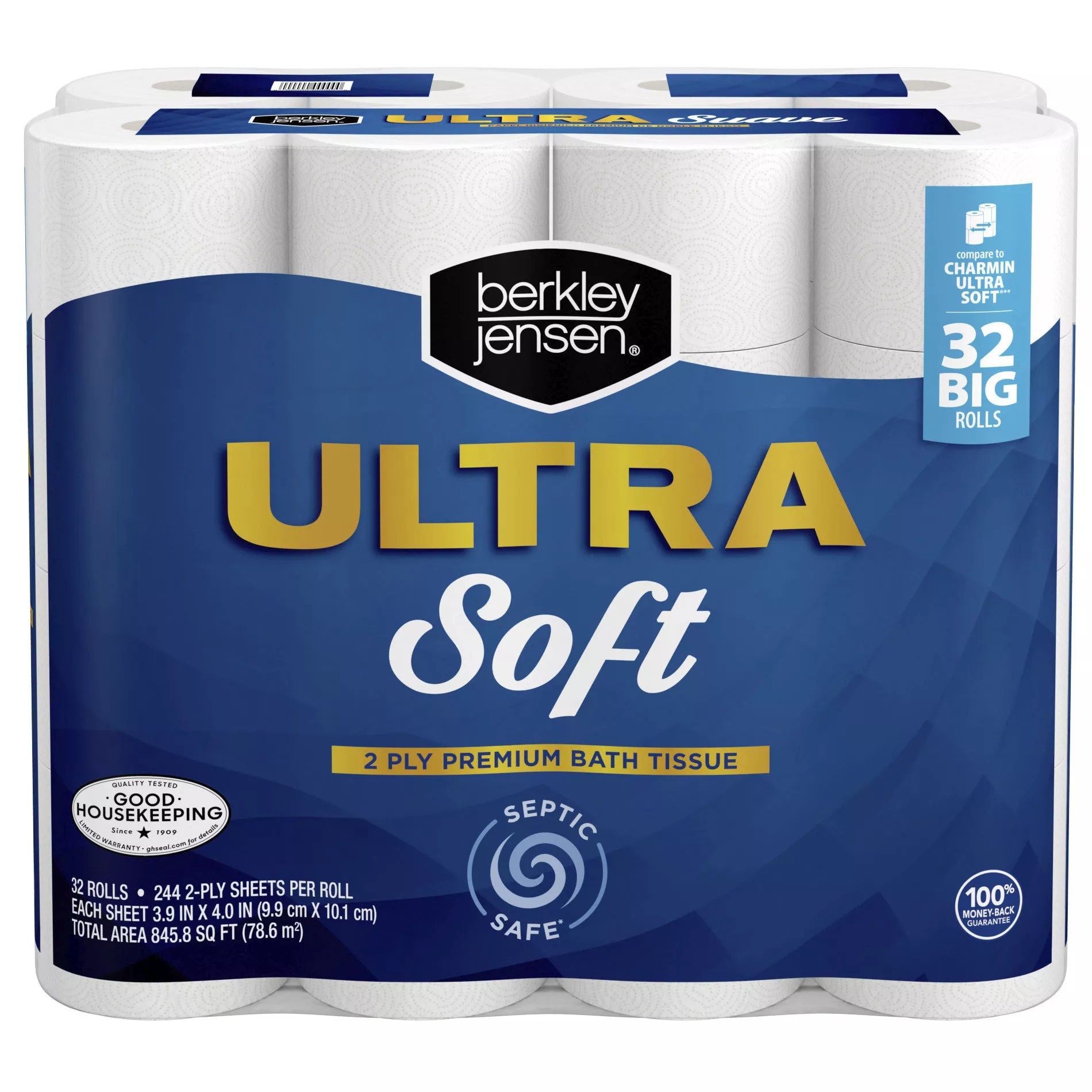 Ultra Soft Bath Tissue, 32 Rolls Berkley Jensen BJ's Wholesale Club