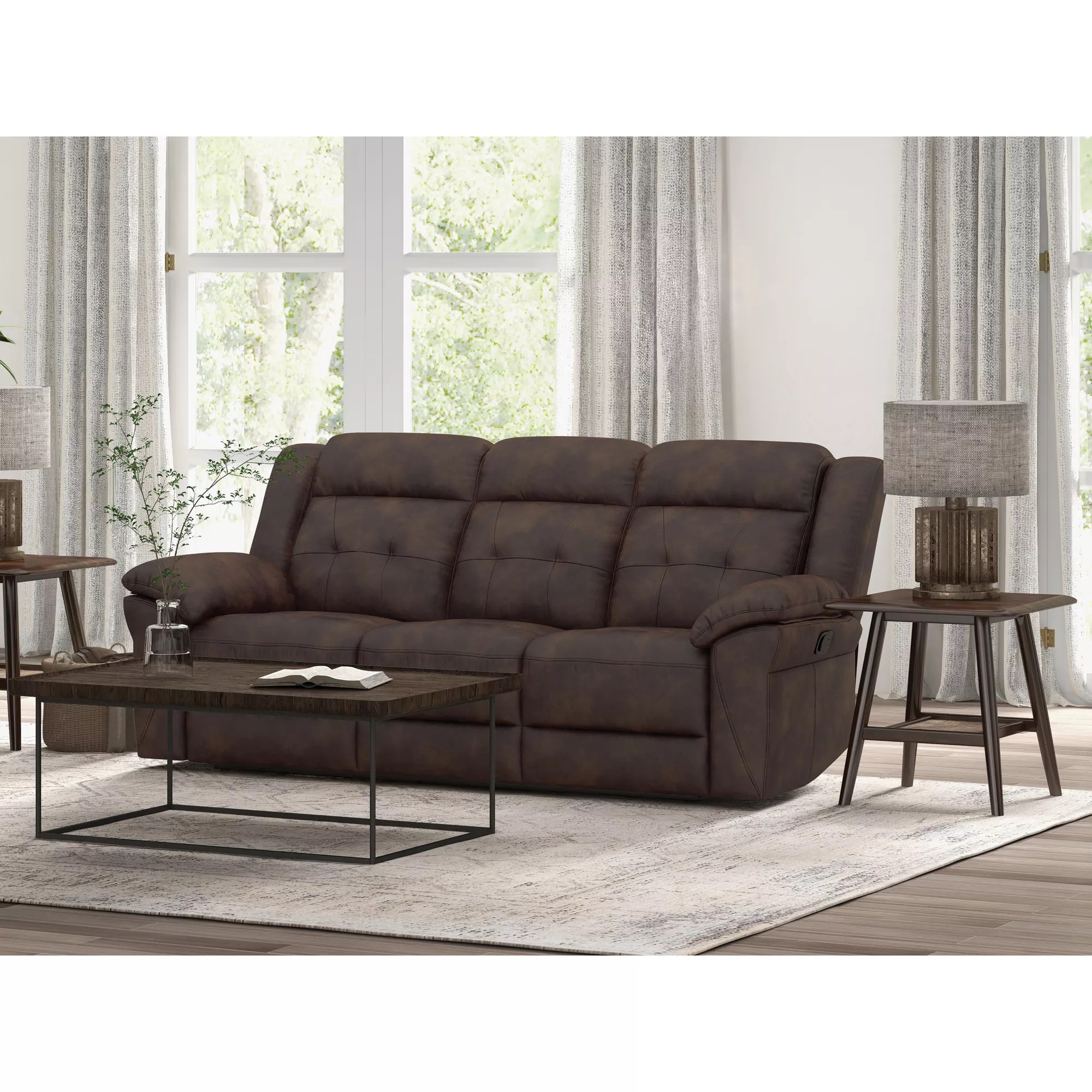 Berkley Jensen Reclining Sofa Brown BJ's Wholesale Club