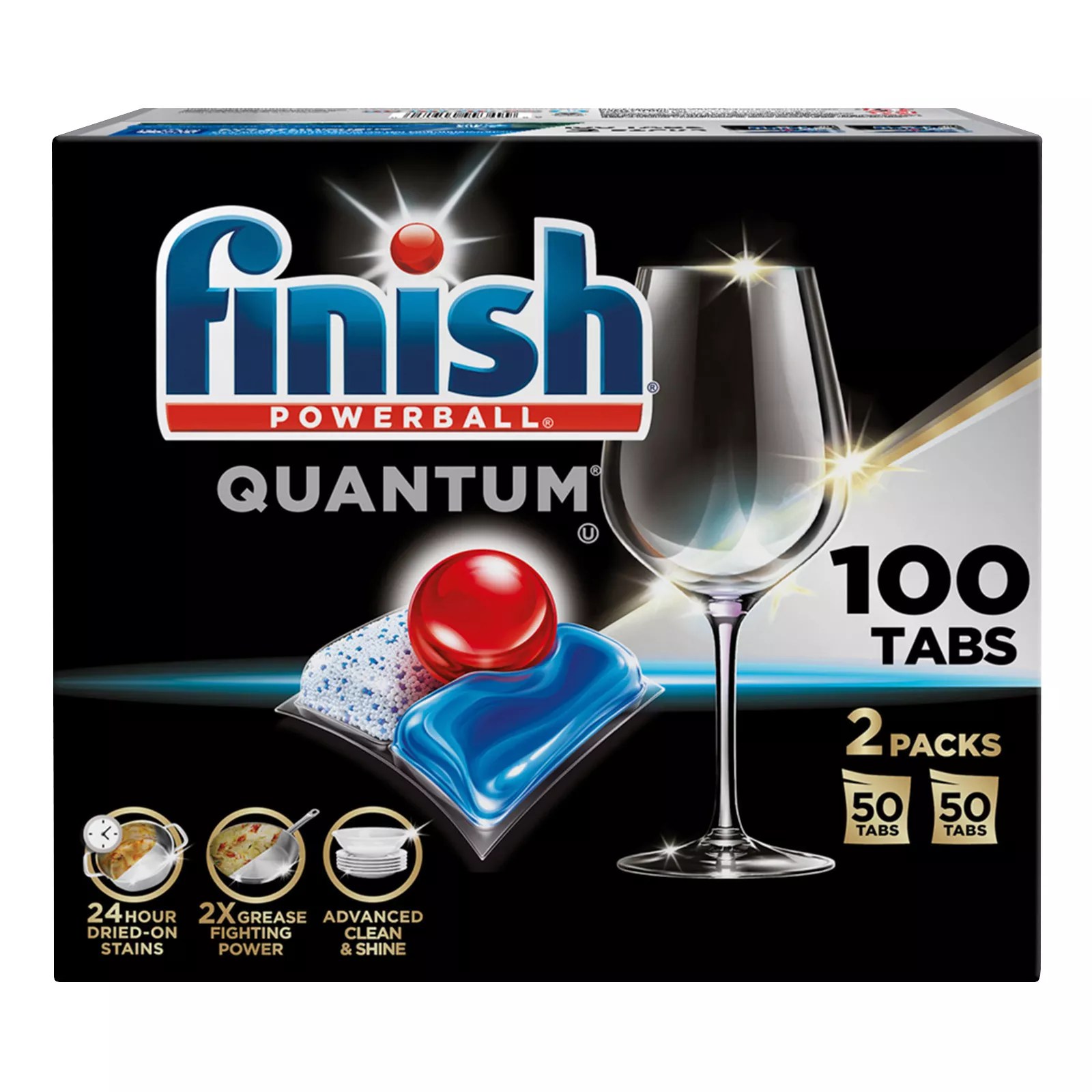 Finish Quantum Dishwasher Detergent Tablets, 100 ct. BJ's Wholesale Club