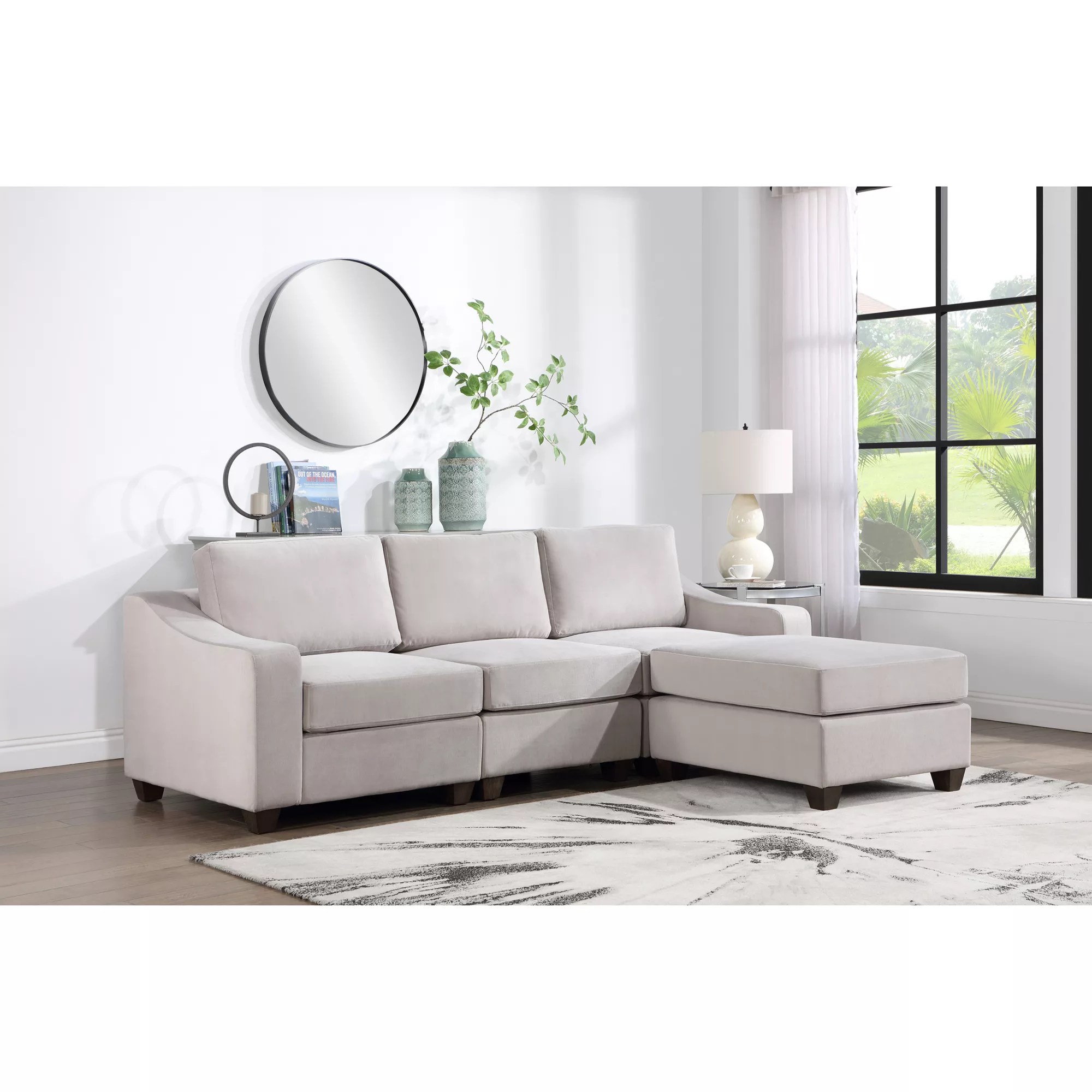 Berkley Jensen Sienna 4 pc. Modular Sectional Gray BJ's Wholesale Club