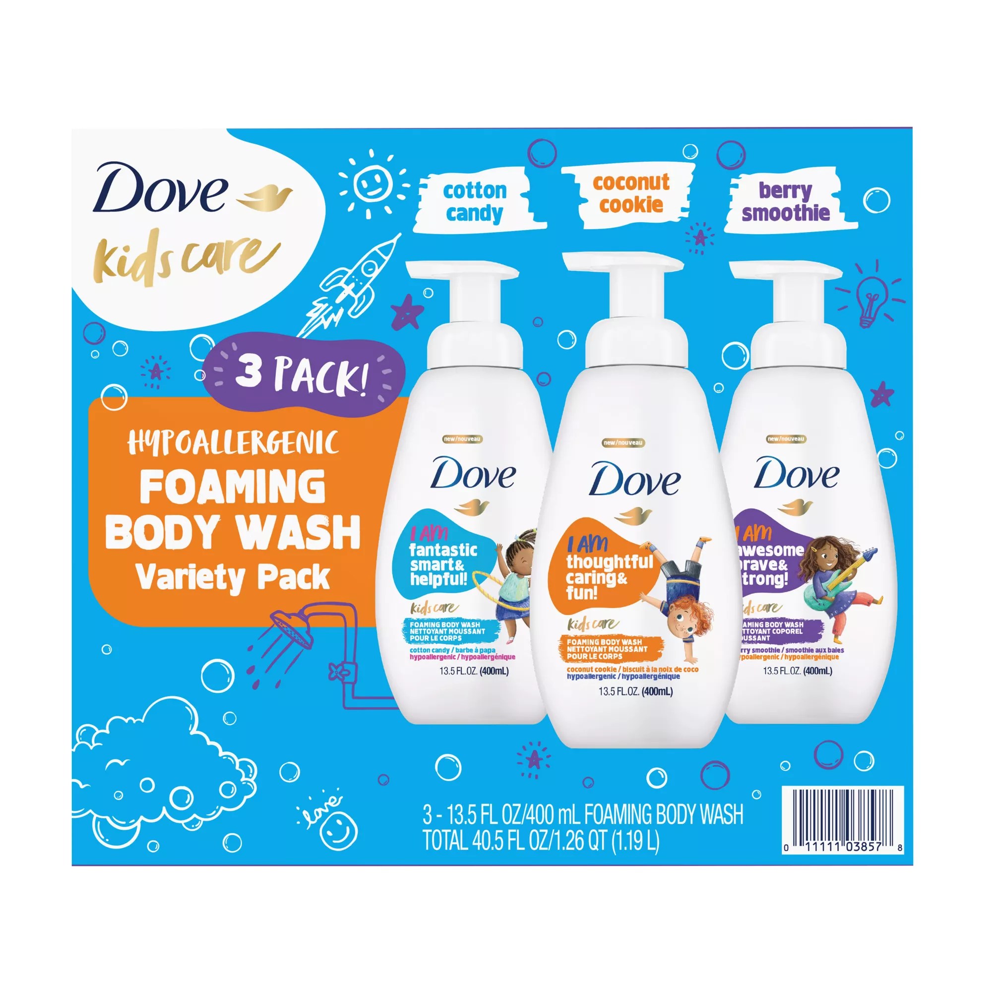 Dove Foaming Body Wash, Kids Care Variety Pack, 3 pk./13.5 fl. oz. BJ's Wholesale Club