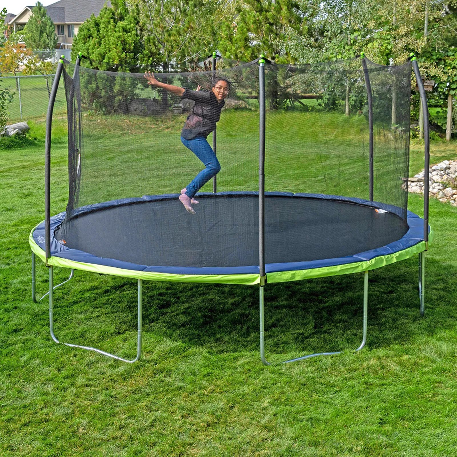 Skywalker Trampolines 15' x 13' Oval Trampoline Combo with Spring Pad BJ's Wholesale Club