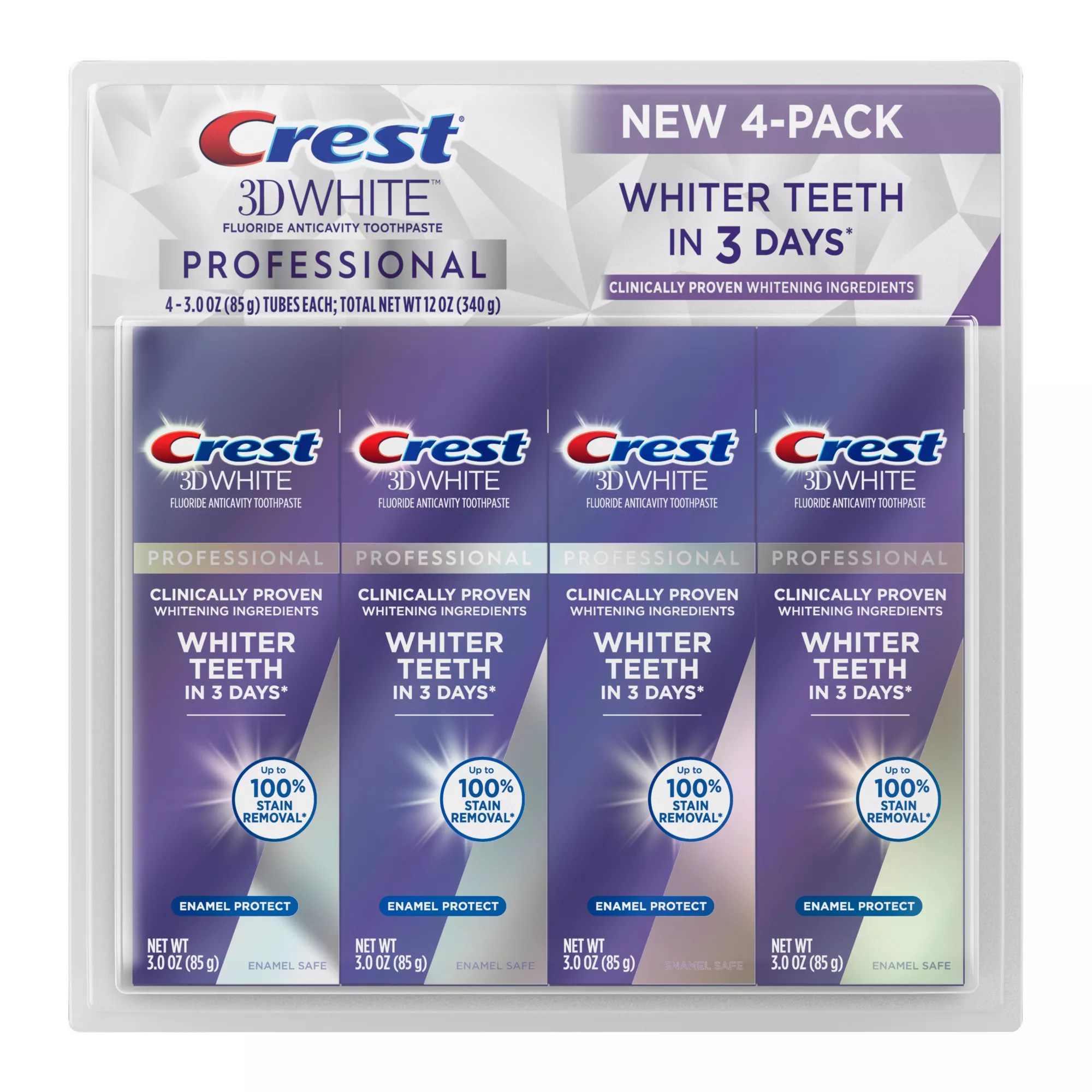 Crest Toothpaste Tube Back