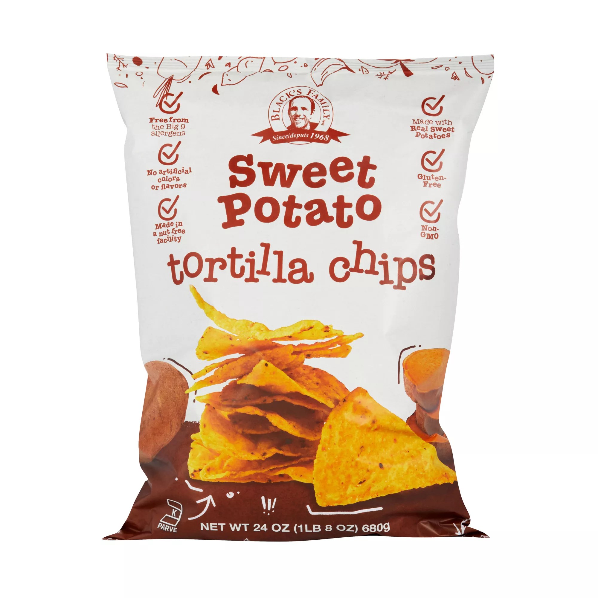 Black's Family Sweet Potato Tortilla Chips, 24 oz. BJ's Wholesale Club