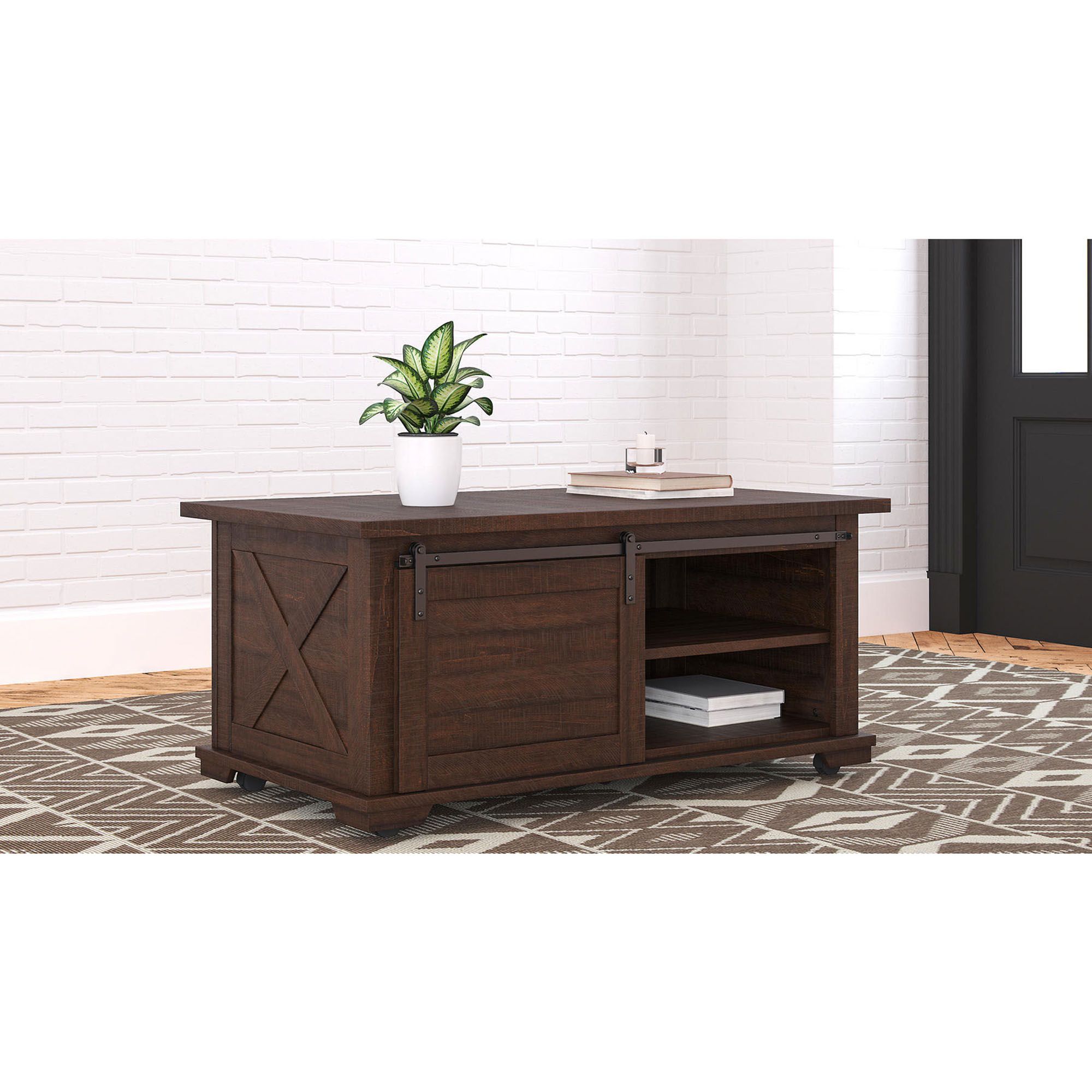 Ashley Furniture 42" Rectangular Cocktail Table, Brown BJs Wholesale Club