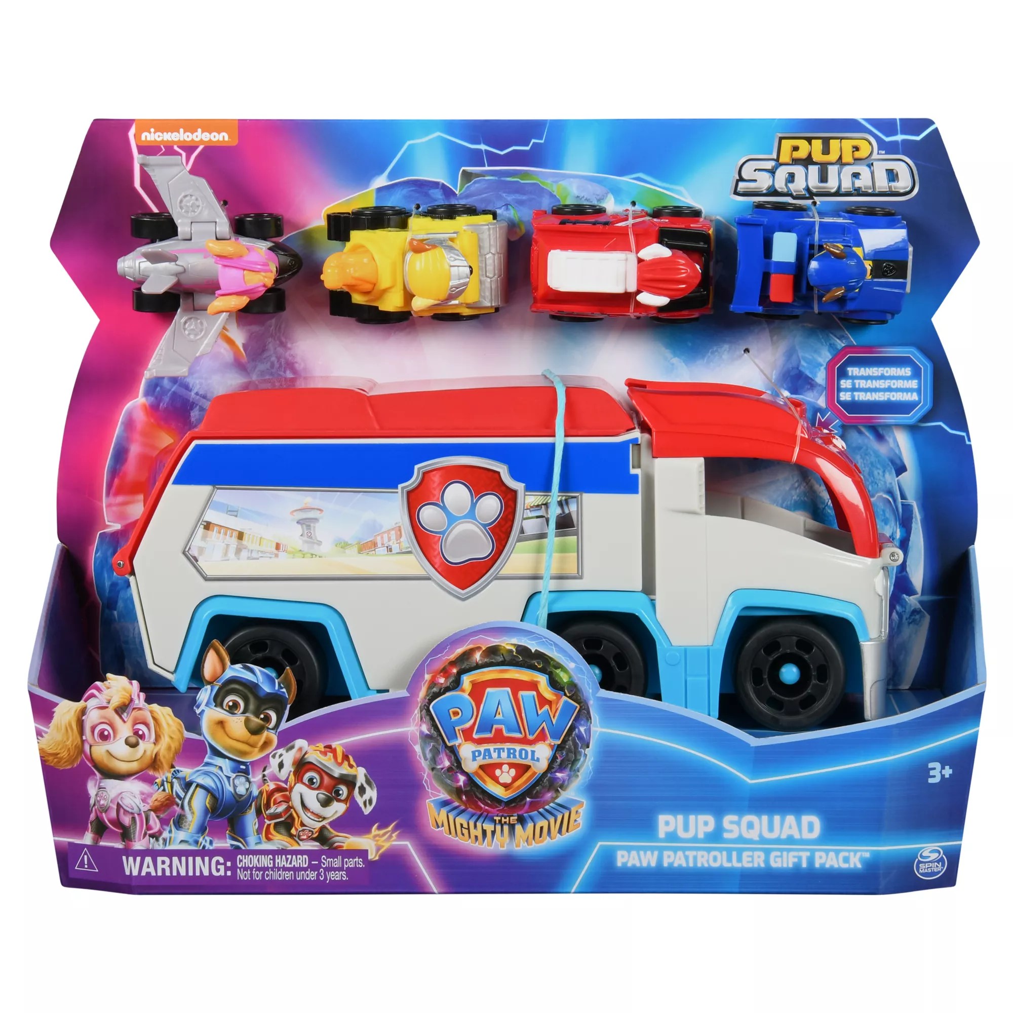 Paw patrol mighty pups light up pups, six mighty pups plus mighty twins