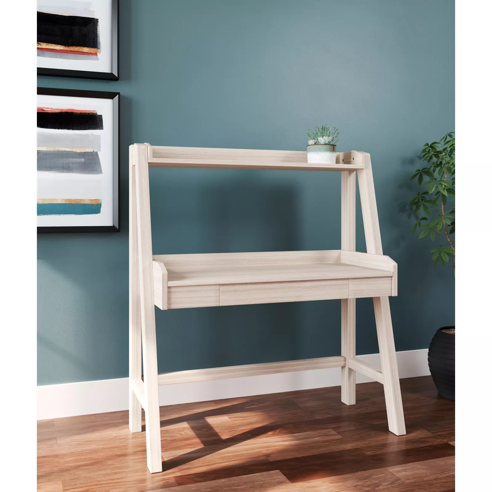 Ashley Furniture Desk With Hutch - Natural | BJ's Wholesale Club