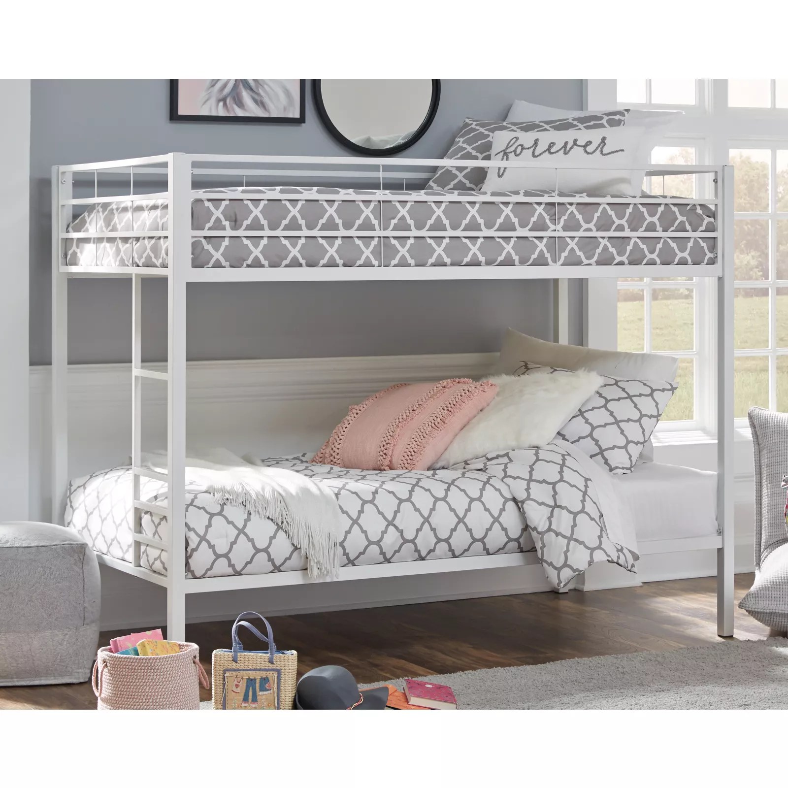 Ashley Furniture Twin/Twin Metal Bunk Bed, White BJ's Wholesale Club