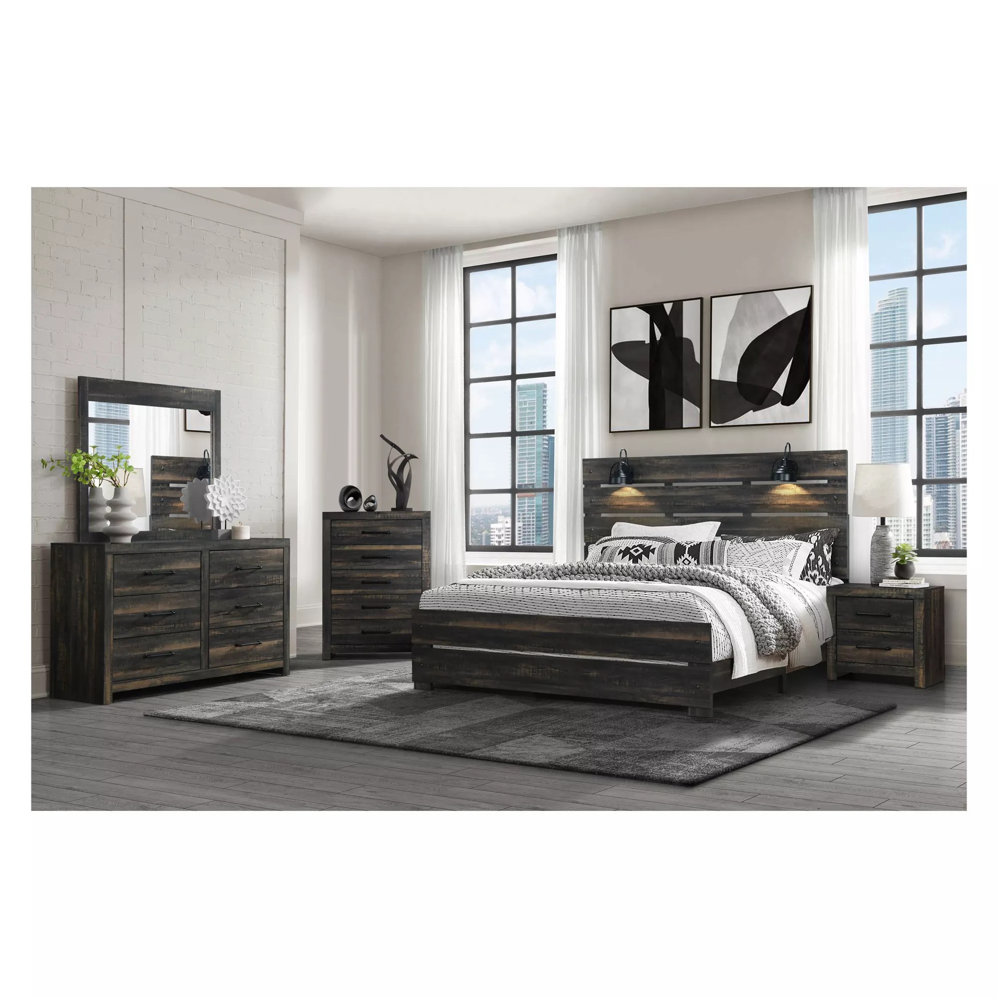 Global Furniture Dakota Queen Bedroom Set, Brown BJ's Wholesale Club