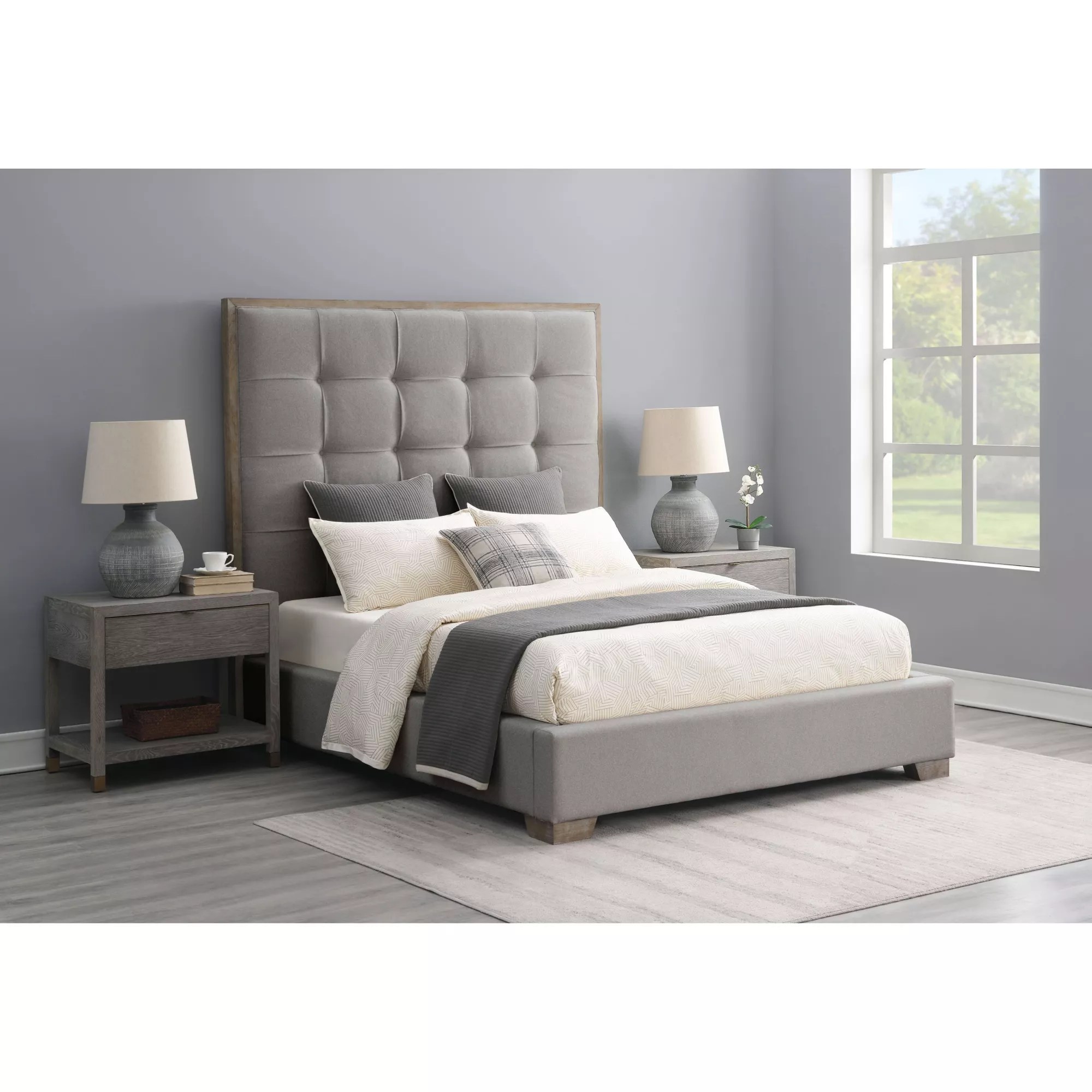 Abbyson Remi Upholstered Queen Bed, Gray BJ's Wholesale Club