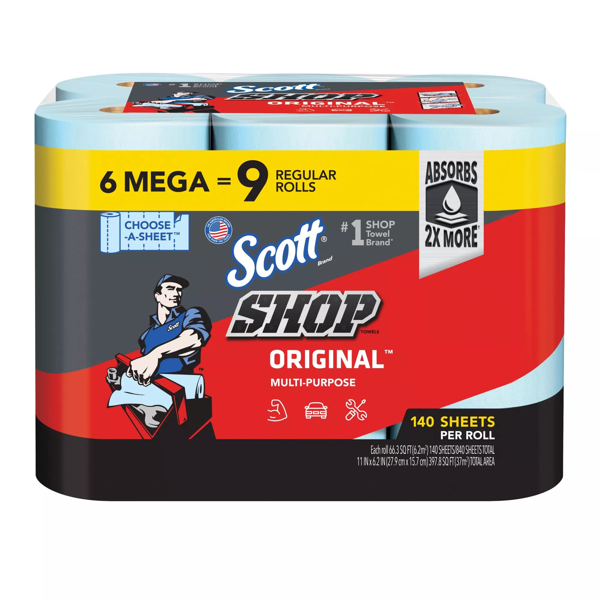 Scott Shop Towel Mega Rolls, 6 pk. BJ's Wholesale Club