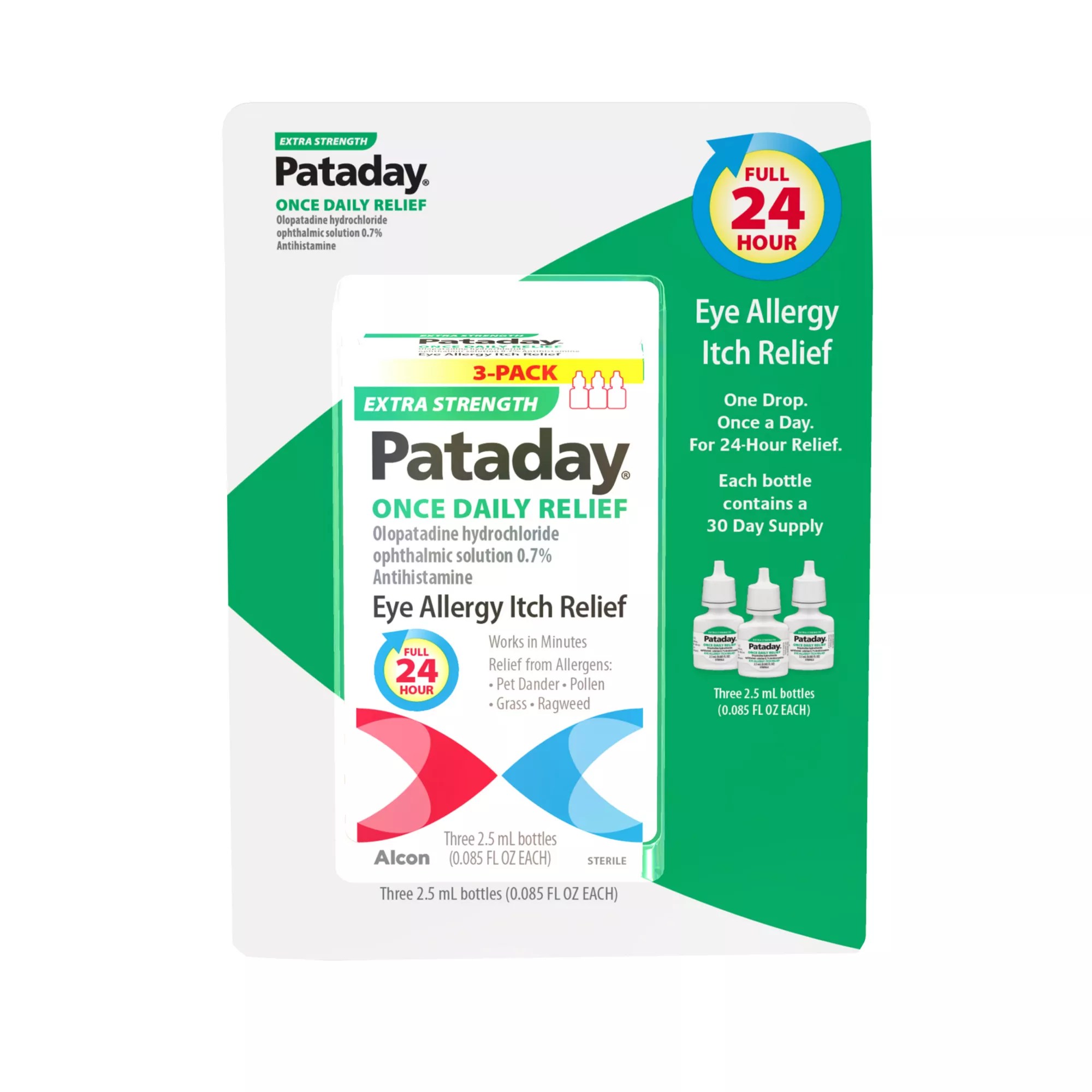 Pataday Once Daily Relief Extra Strength, 3 pk./2.5ml | BJ's Wholesale Club