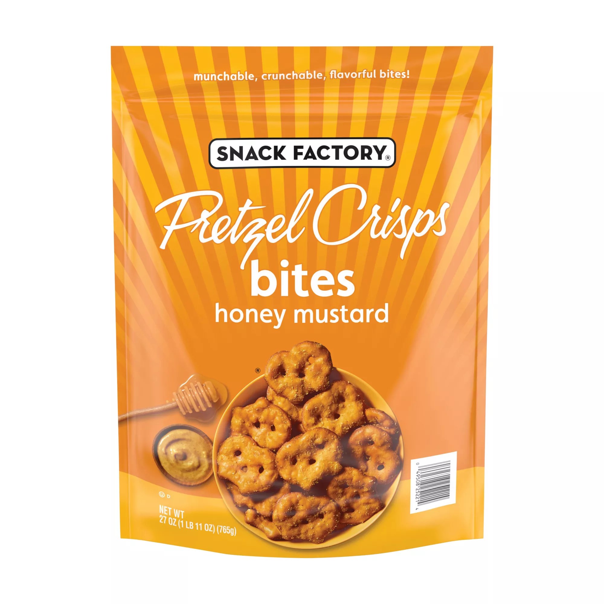 Snack Factory Honey Mustard Pretzel Crisps Bites, 27 oz. BJ's