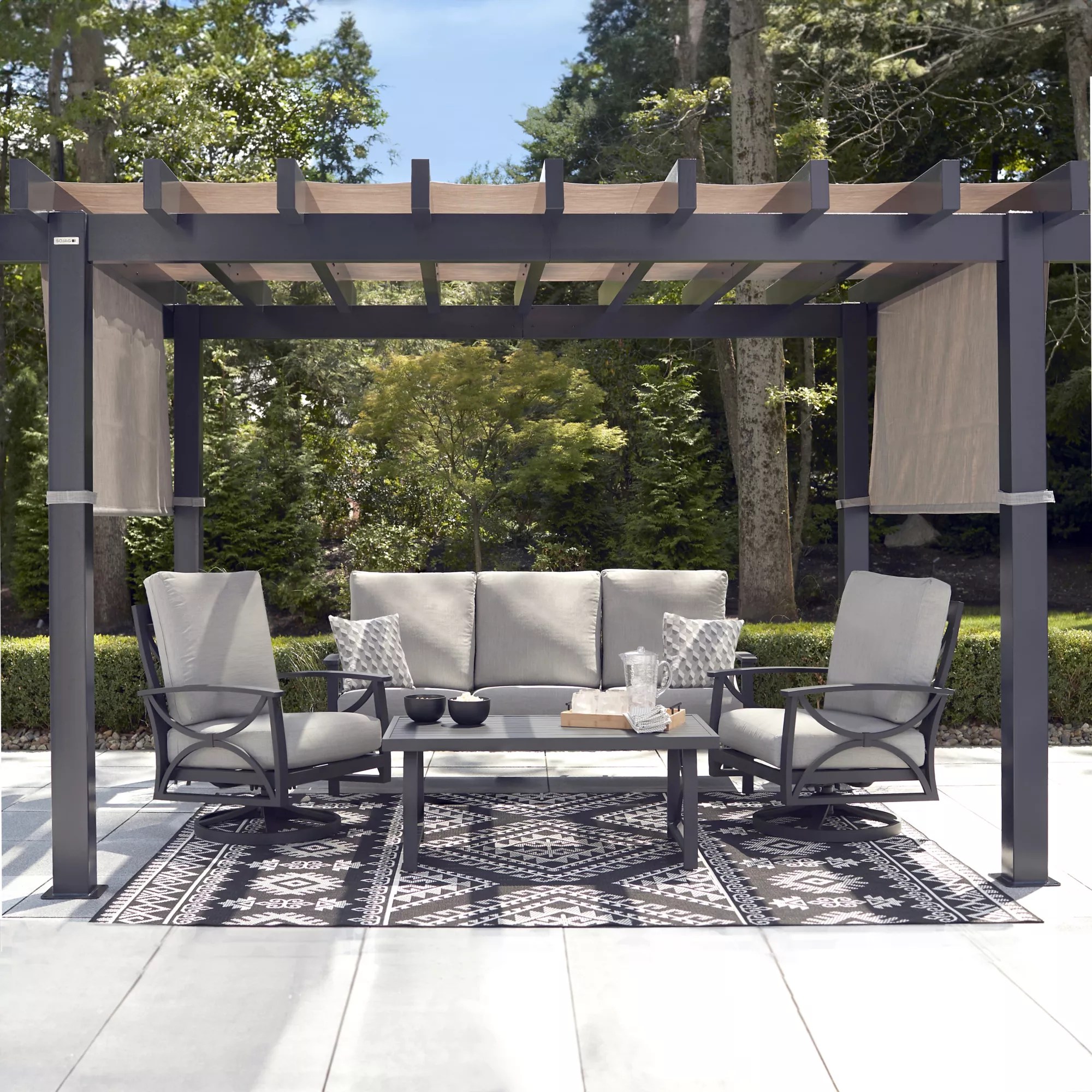 Berkley Jensen Caslano 4 Pc. Outdoor Patio Conversation Set BJ's