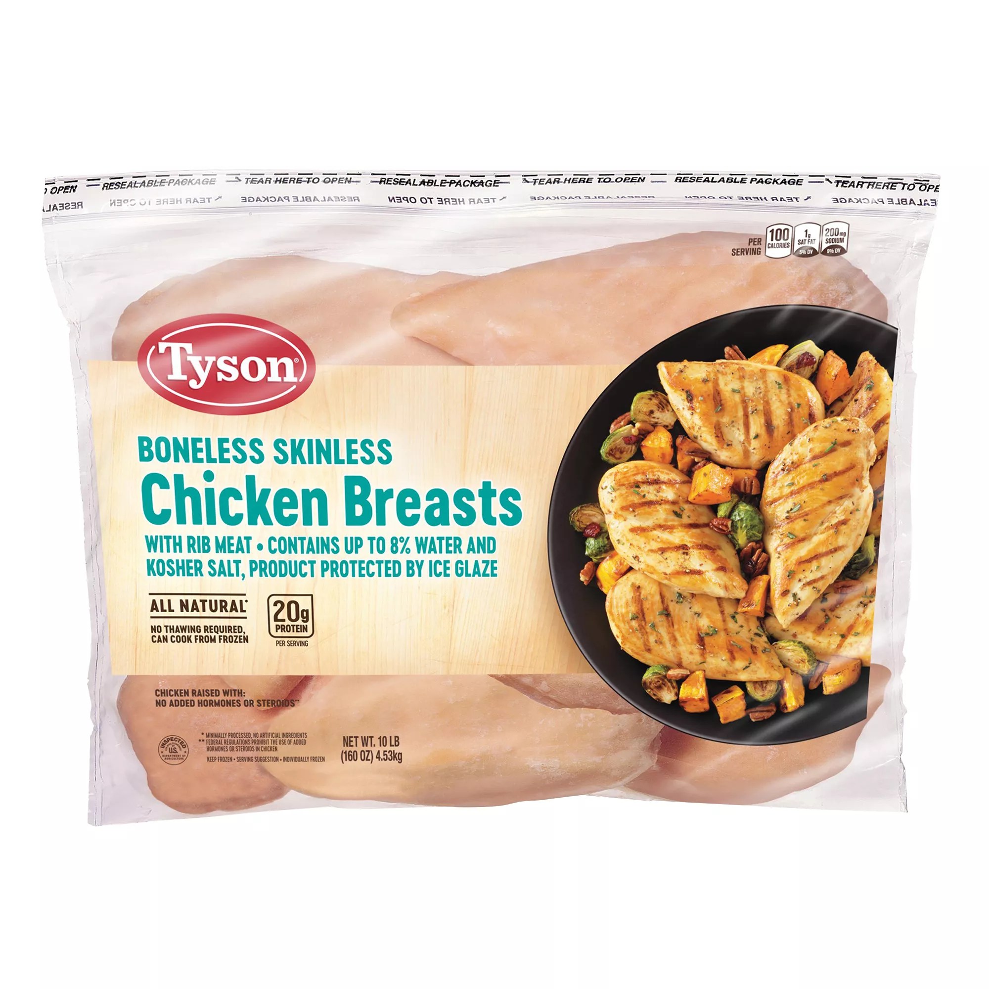 Tyson Boneless Skinless Chicken Breasts, Pound 12 Per, 57 OFF