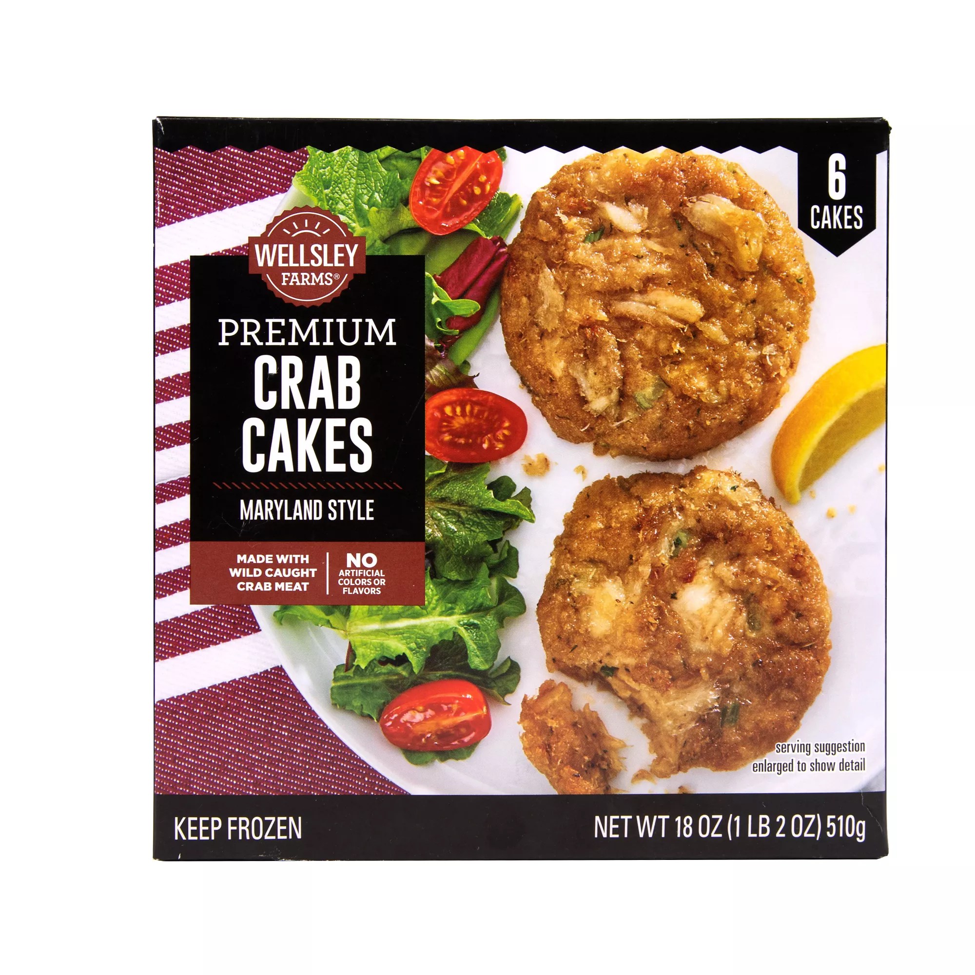 Wellsley Farms Premium Crab Cakes, 6 ct./3 oz. BJ's Wholesale Club
