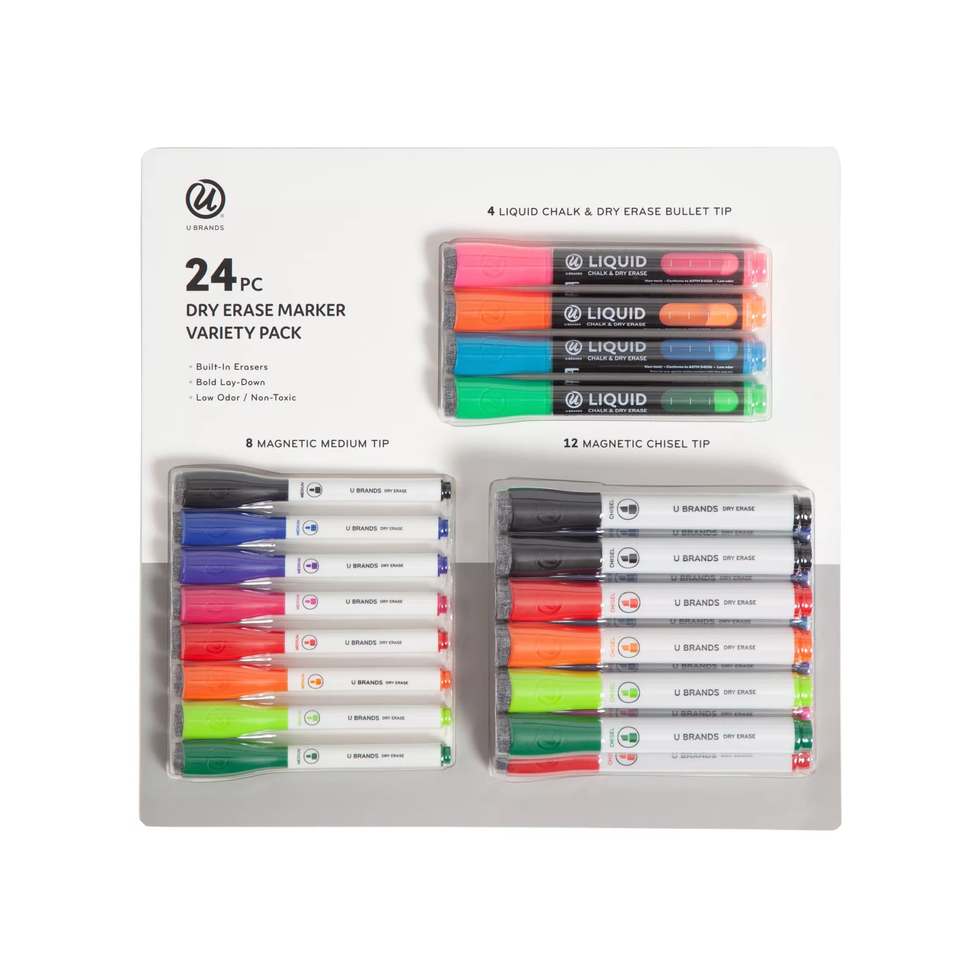 U Brands Dry Erase and Chalk Markers, 24 ct. BJ's Wholesale Club