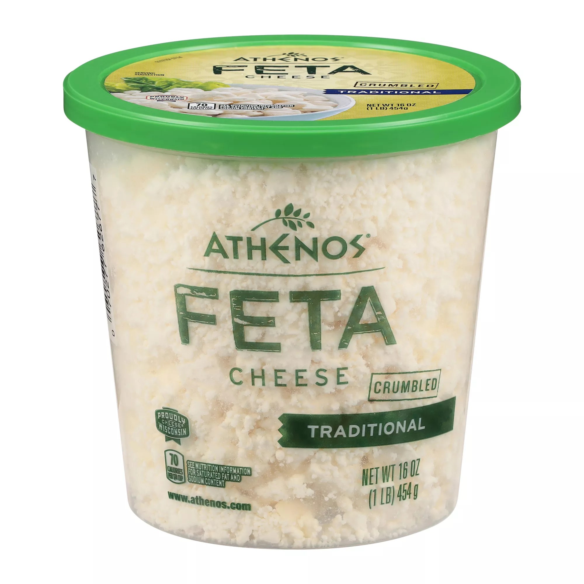 Athenos Traditional Crumbled Feta Cheese, 16 oz. BJ's Wholesale Club