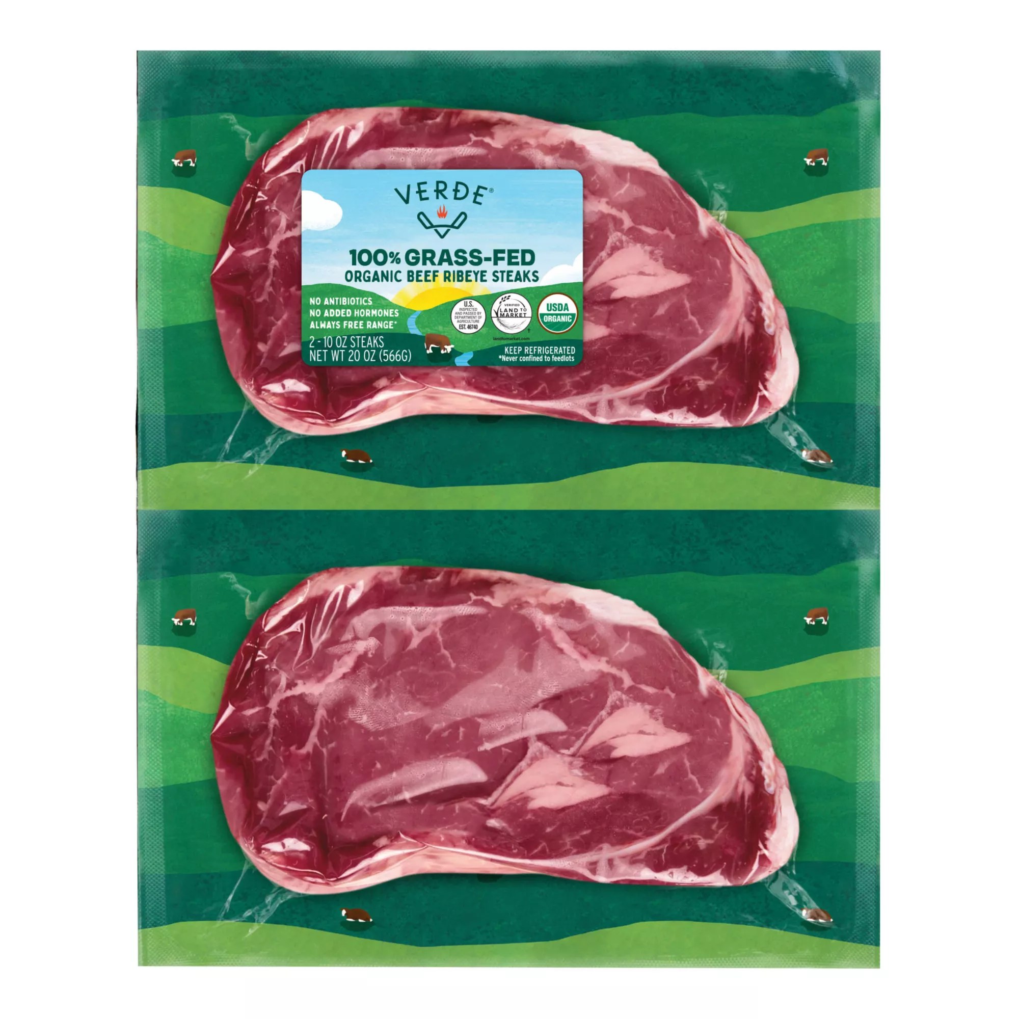 Verde Farms 100 Organic Grass Fed Rib Eye Steak BJ's Wholesale Club