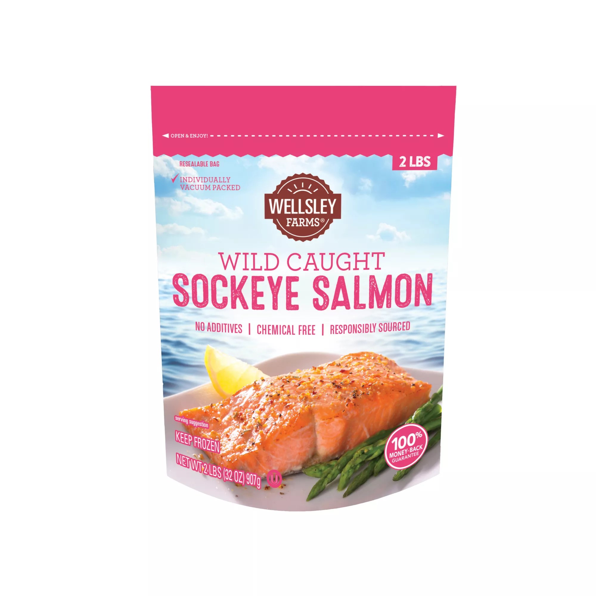 Wellsley Farms Wild Caught Sockeye Salmon,, 50 OFF