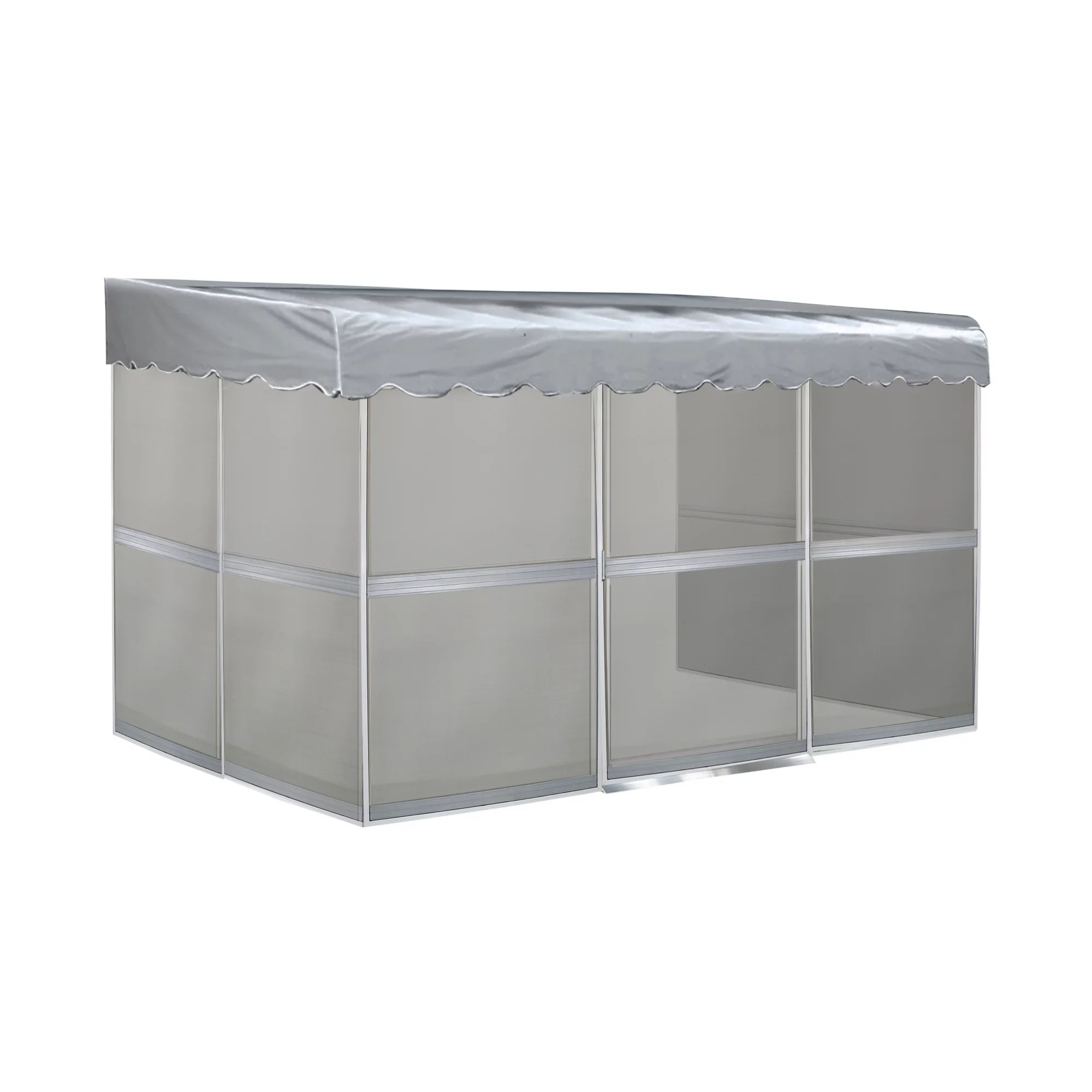 PatioMate 11'6" x 7'8" Screened Enclosure, White/Gray BJ's Wholesale