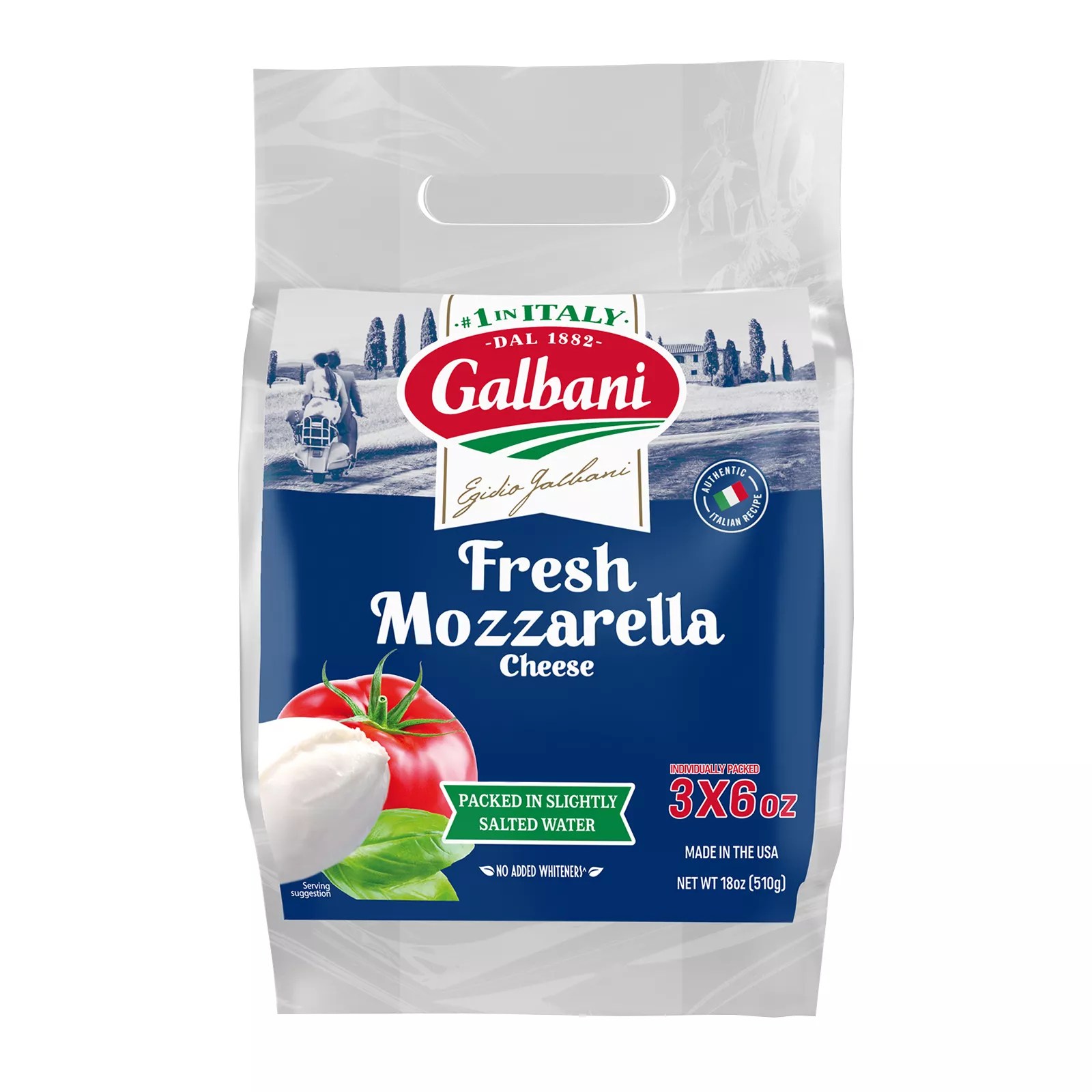Galbani Fresh Mozzarella Cheese Pouches, 3 pk/6 oz. BJ's Wholesale Club