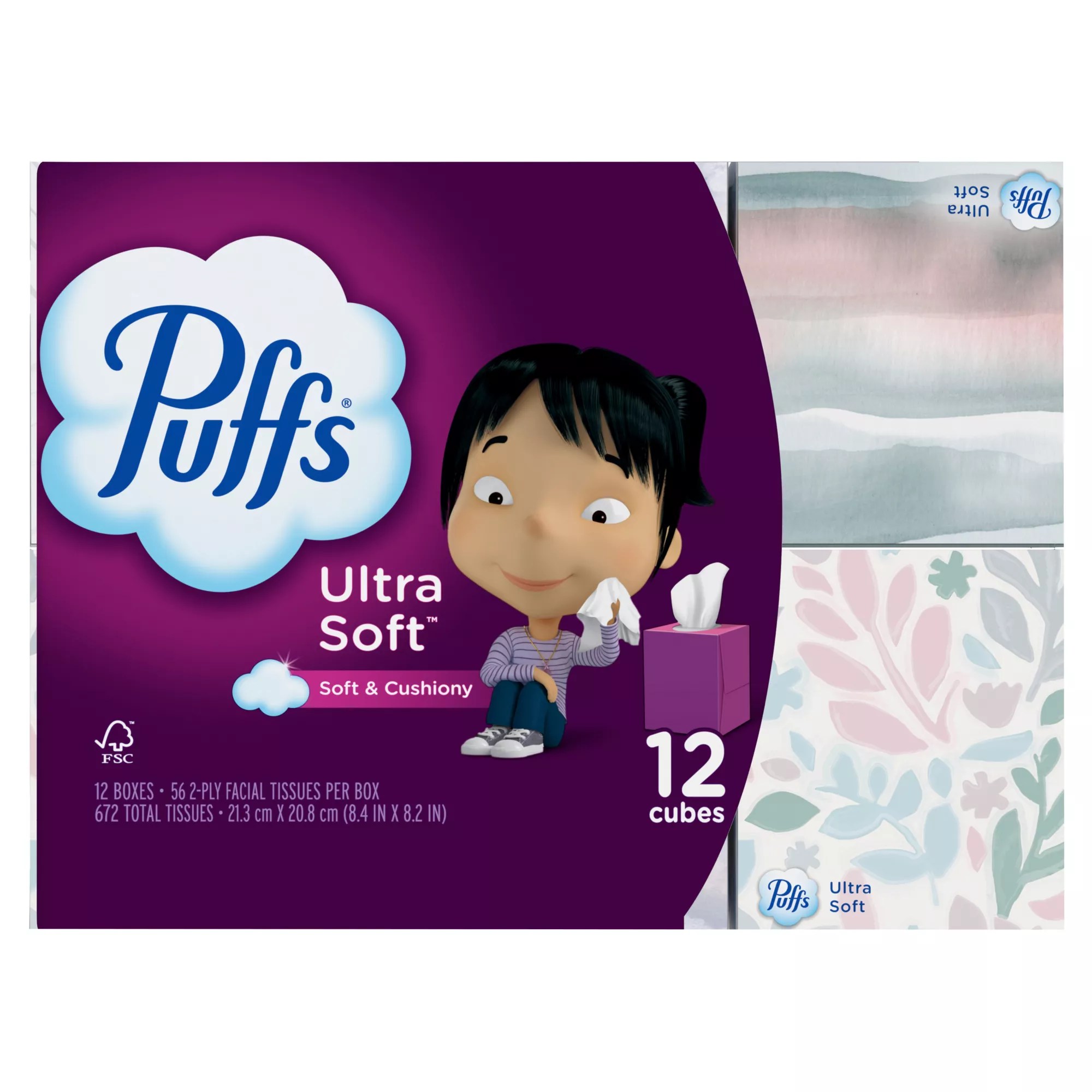 Puffs Ultra Soft & Strong Facial Tissues, 12 Pk. BJ's Wholesale Club