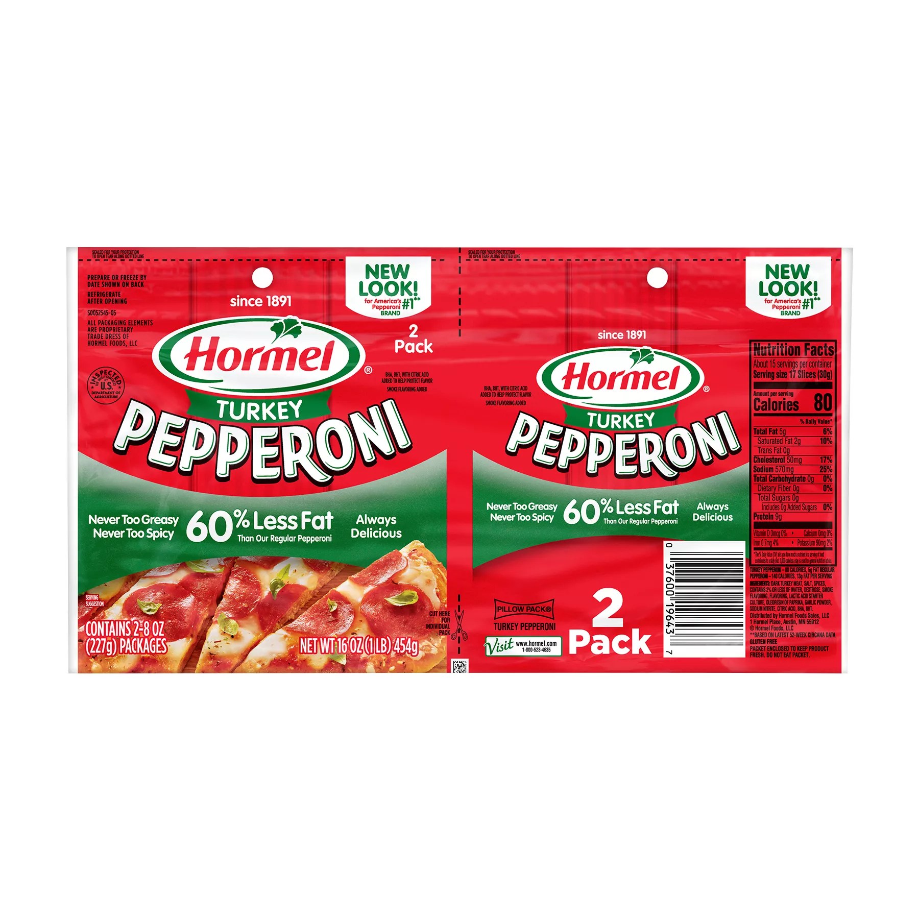 Hormel Turkey Pepperoni Nutrition