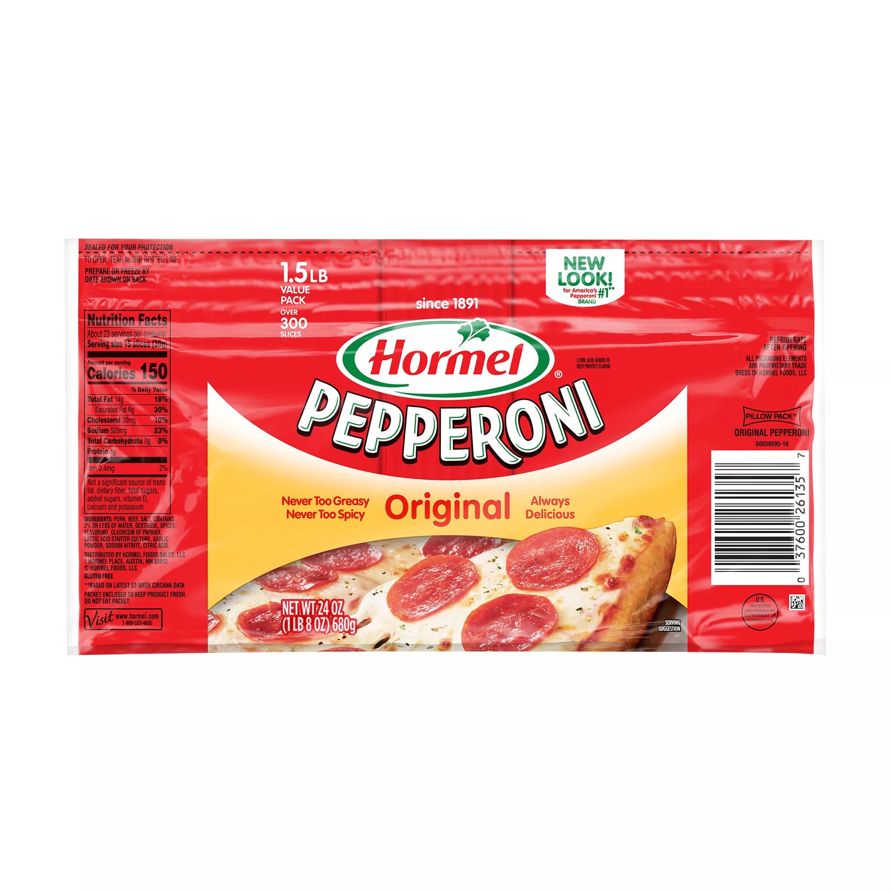 Hormel Sliced Pepperoni, 24 oz. BJ's Wholesale Club