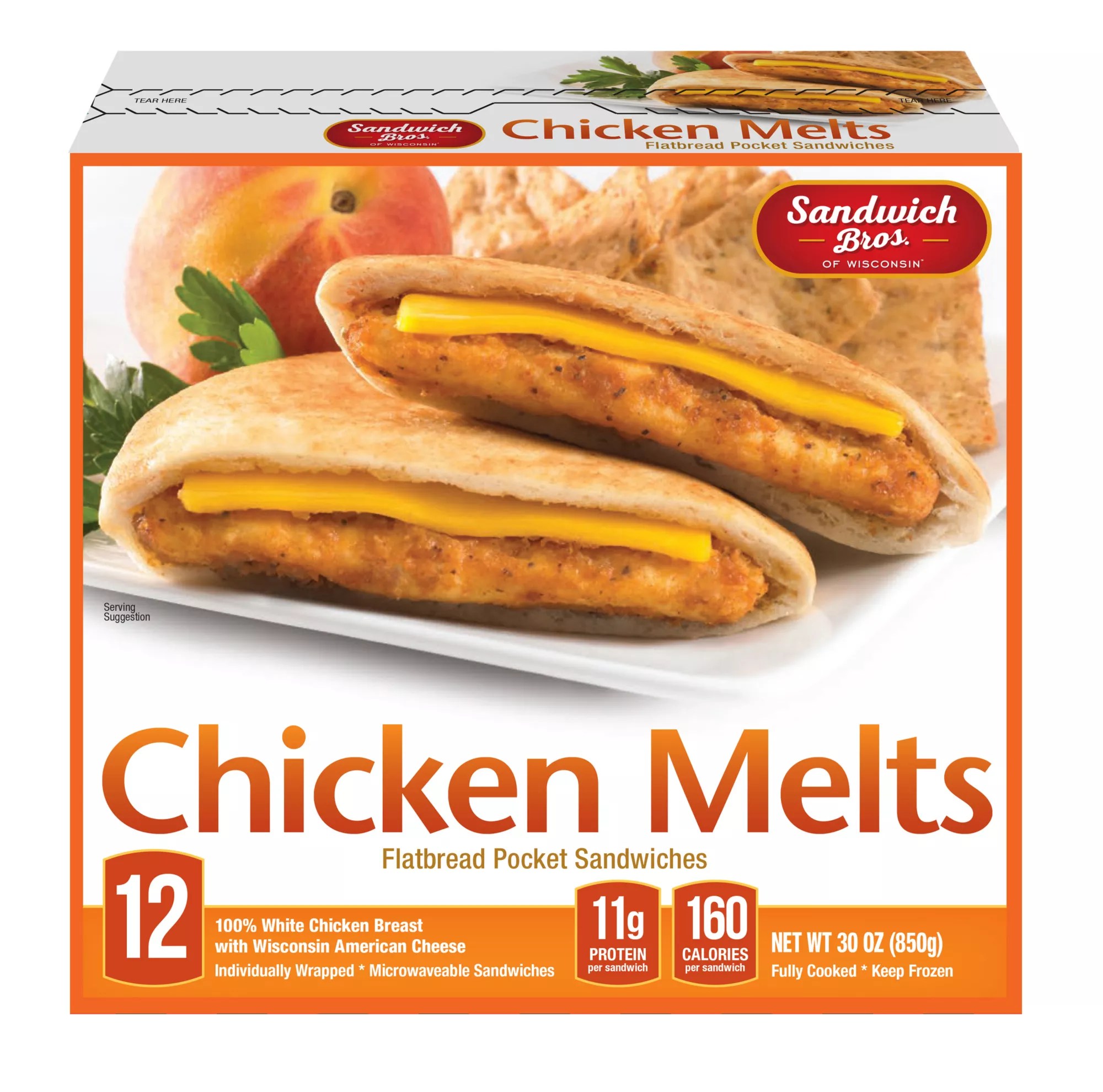 Sandwich Bros. Chicken Pita Melts, 30 oz BJs Wholesale Club