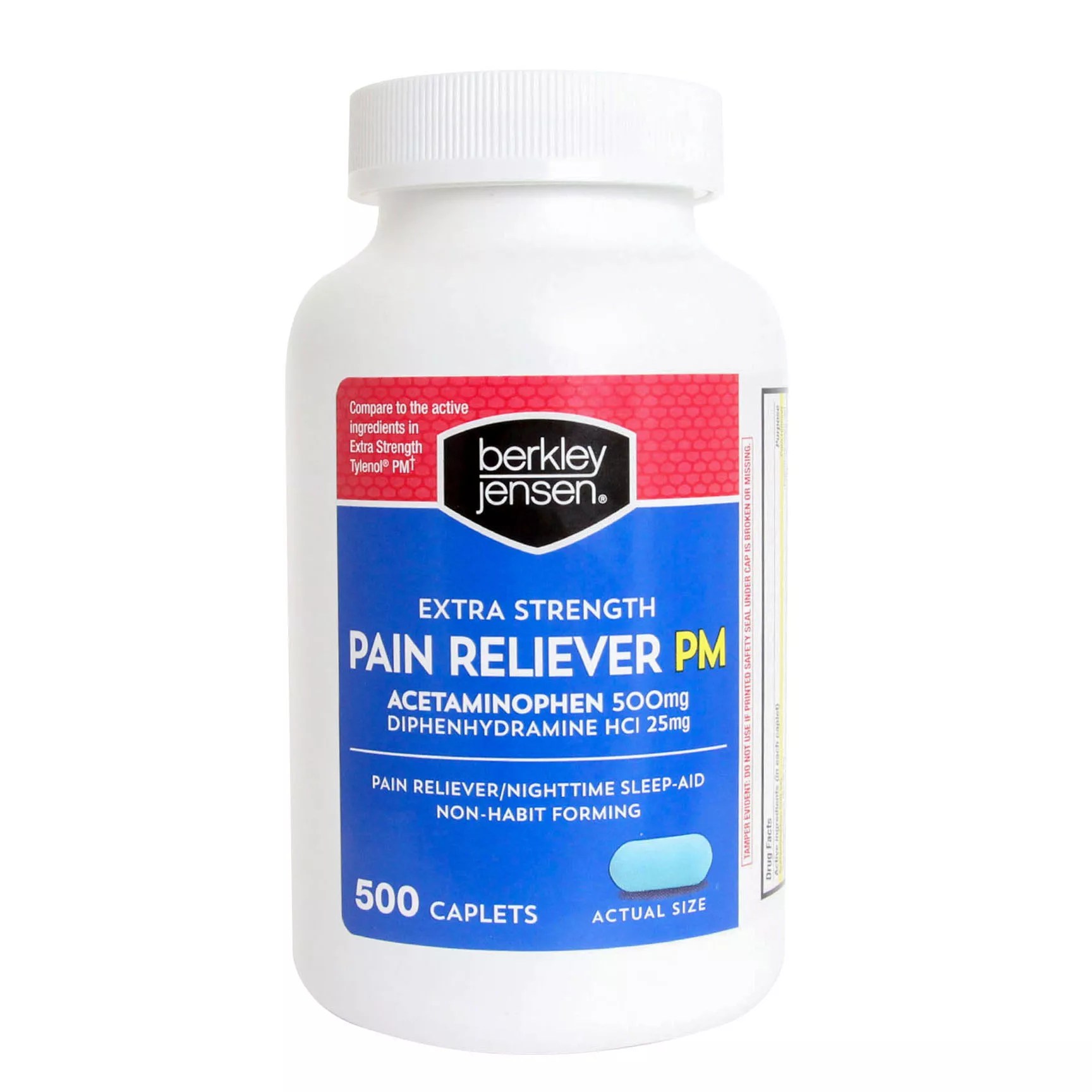 Berkley Jensen Extra Strength NonAspirin PM Caplets BJ's Wholesale Club