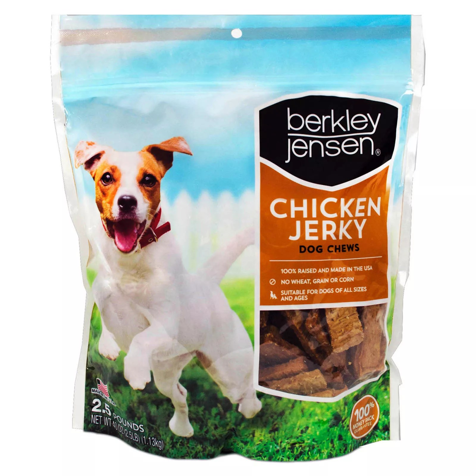 Berkley Jensen Chicken Jerky Dog Chews, 40