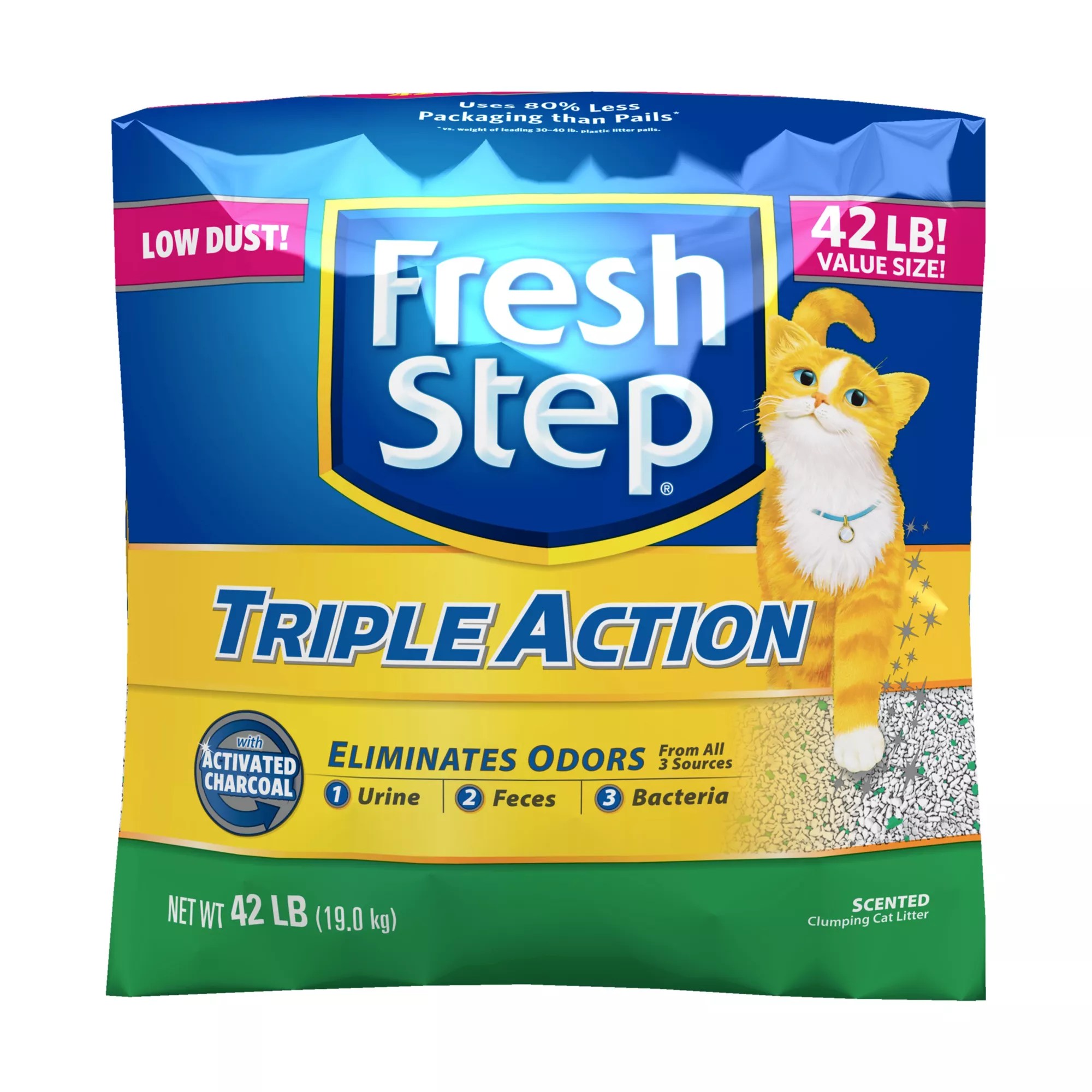 Fresh Step TripleAction Cat Litter, 42 lbs. BJ's Wholesale Club