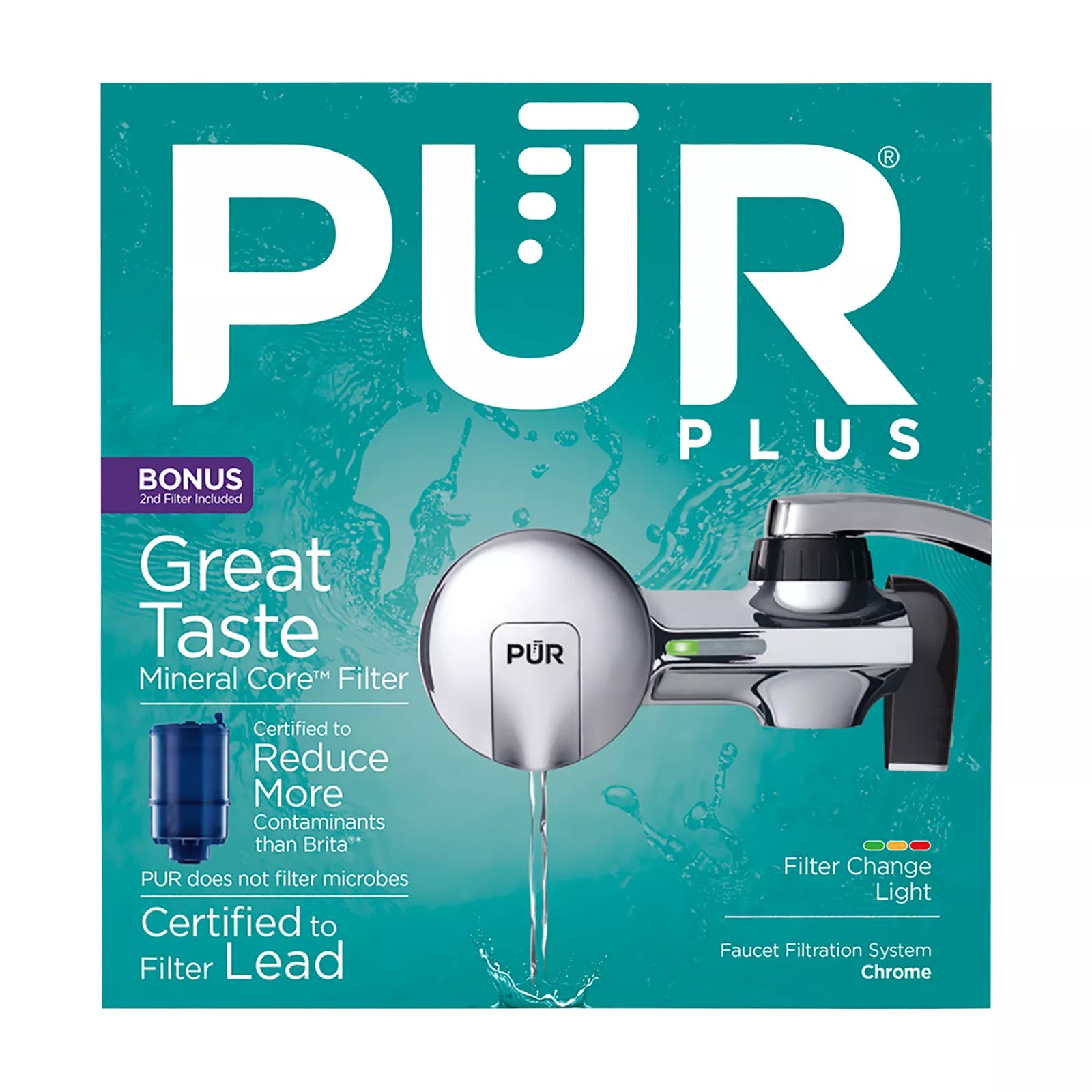 PUR Horizon Faucet Mount Water Filter Chrome BJ's Wholesale Club