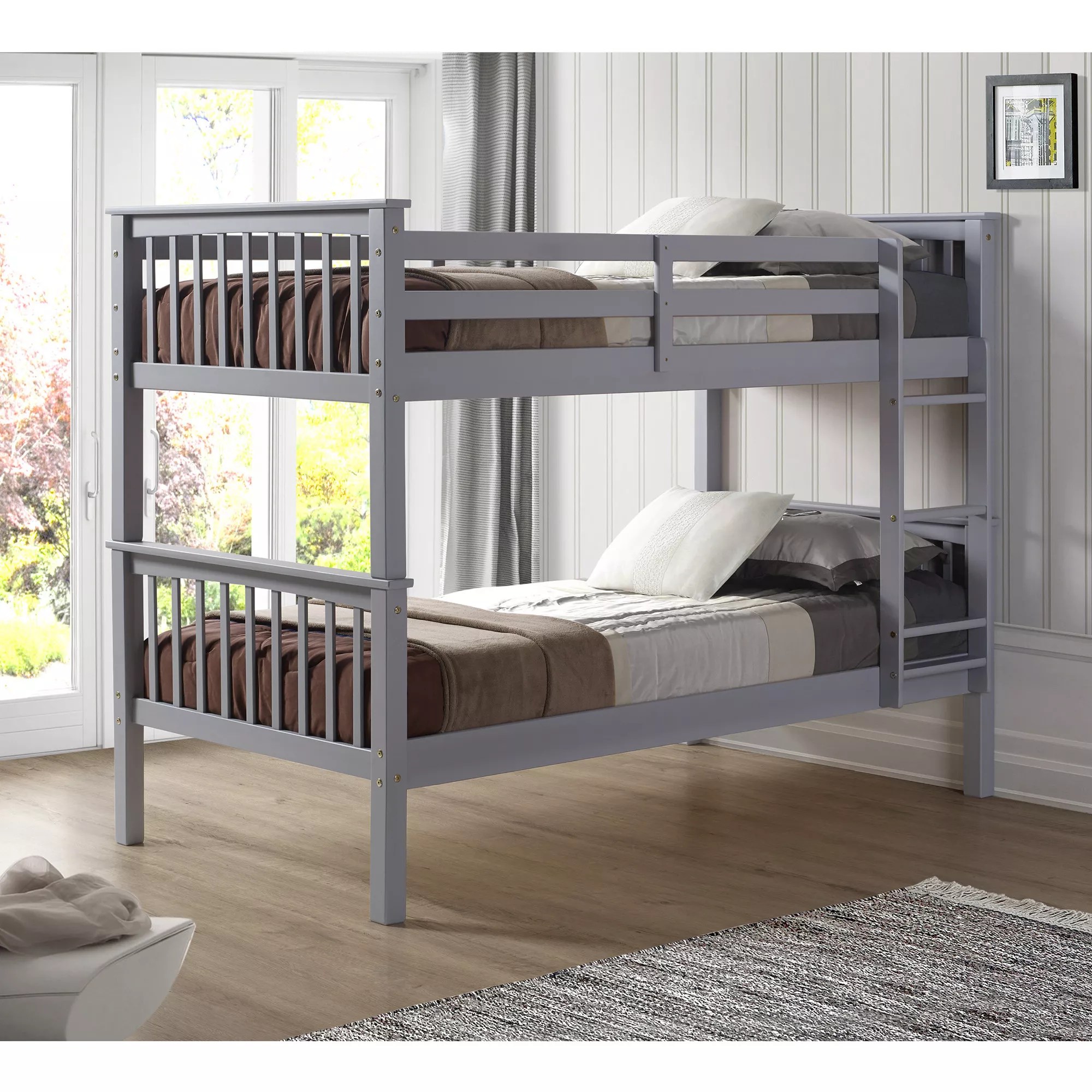 W. Trends TwinSize Solid Wood Mission Bunk Bed BJs WholeSale Club