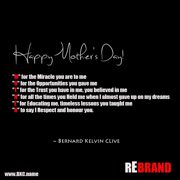 acronym mother Bernard Kelvin Clive