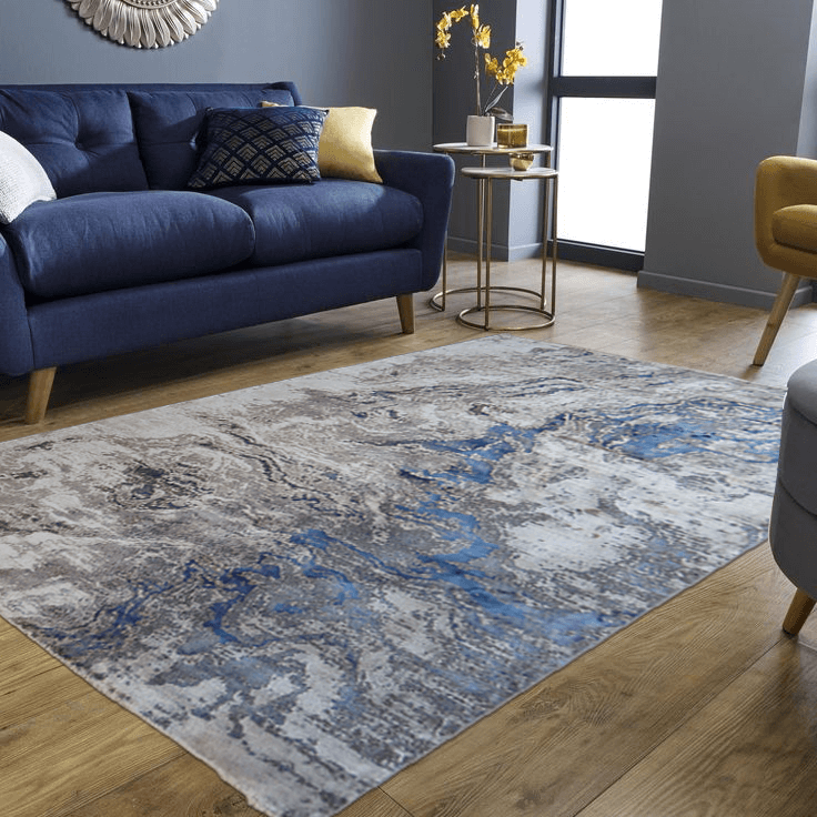 BK Carpets Shop Modern Contemporary Beige Grey Blue Rugs