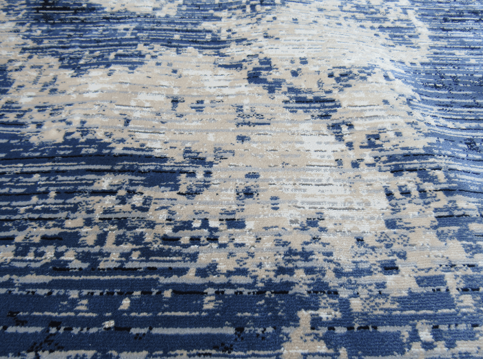 Modern Contemporary Blue Beige Rugs BK Carpets Randburg
