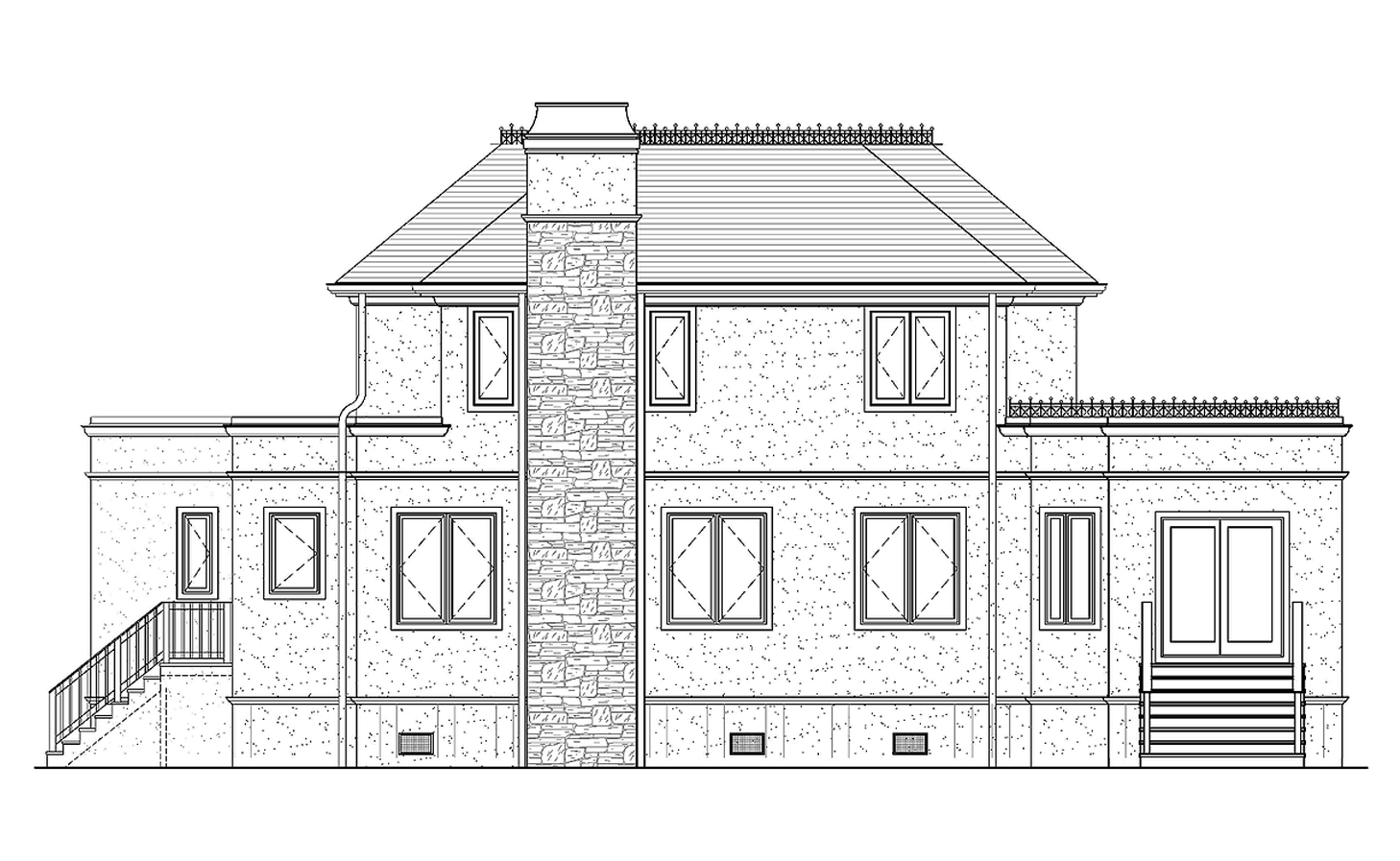 Babylon Village, NY 3,100 Square Foot French Chateau BKH ARCHITECT