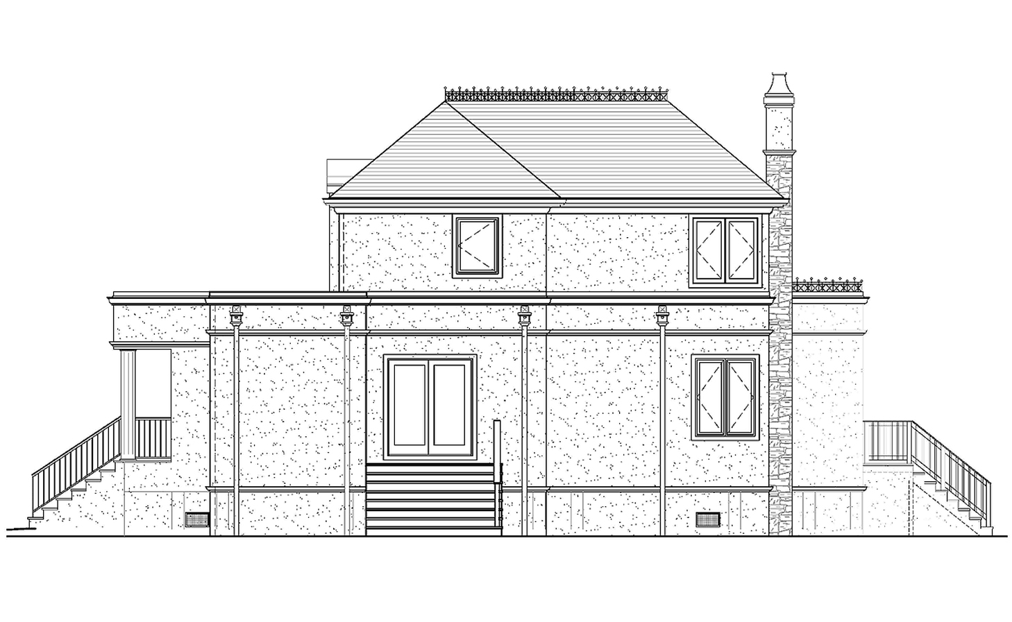 Babylon Village, NY 3,100 Square Foot French Chateau BKH ARCHITECT