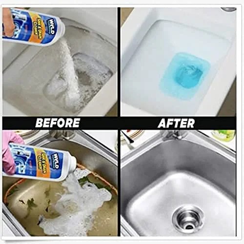 Powerful Drain Blockage Cleaner Sink Cleaner Powder, Drain Cleaner