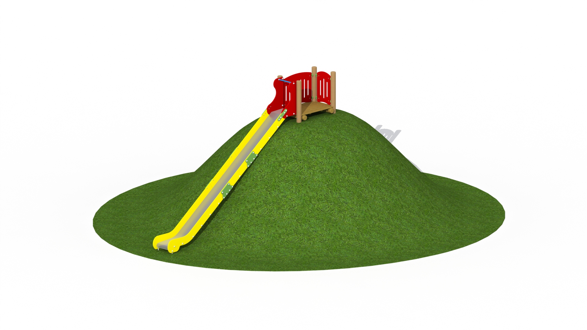 Stainless steel hill slide (width 0,50 m sliding length 4,6 m) BK