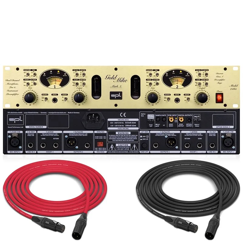 SPL GoldMike MK2 DualChannel Mic & Instrument Preamp BKIN.VN
