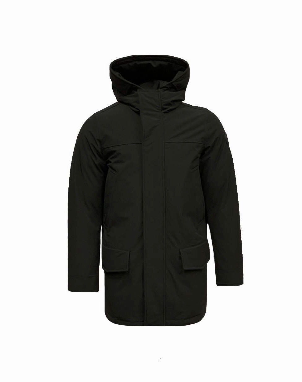 Airforce Heren Winterjas - Herringbone Slimfit Parka - True Black – Bk Leder