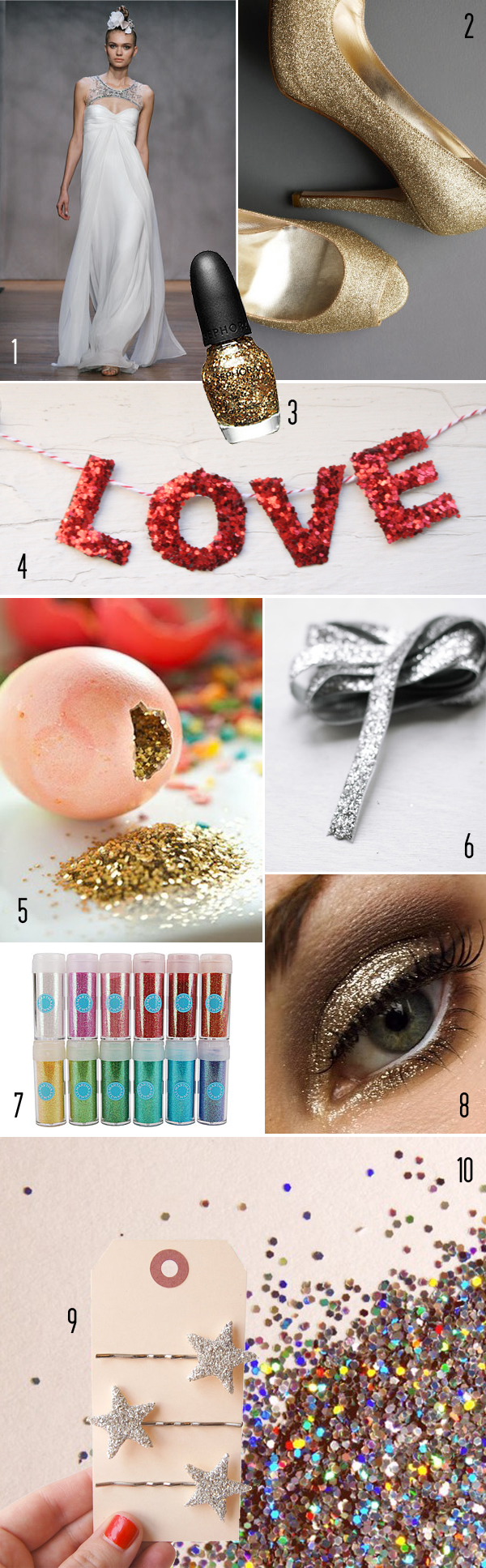 Top 10 Glitter details Brooklyn Bride Modern Wedding Blog