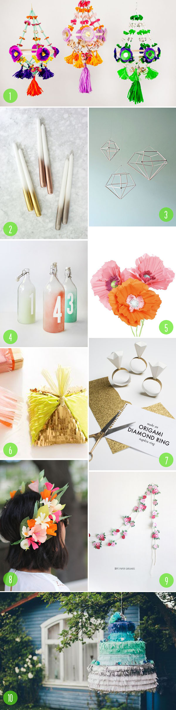 Top 10 Wedding DIY projects Brooklyn Bride Modern Wedding Blog